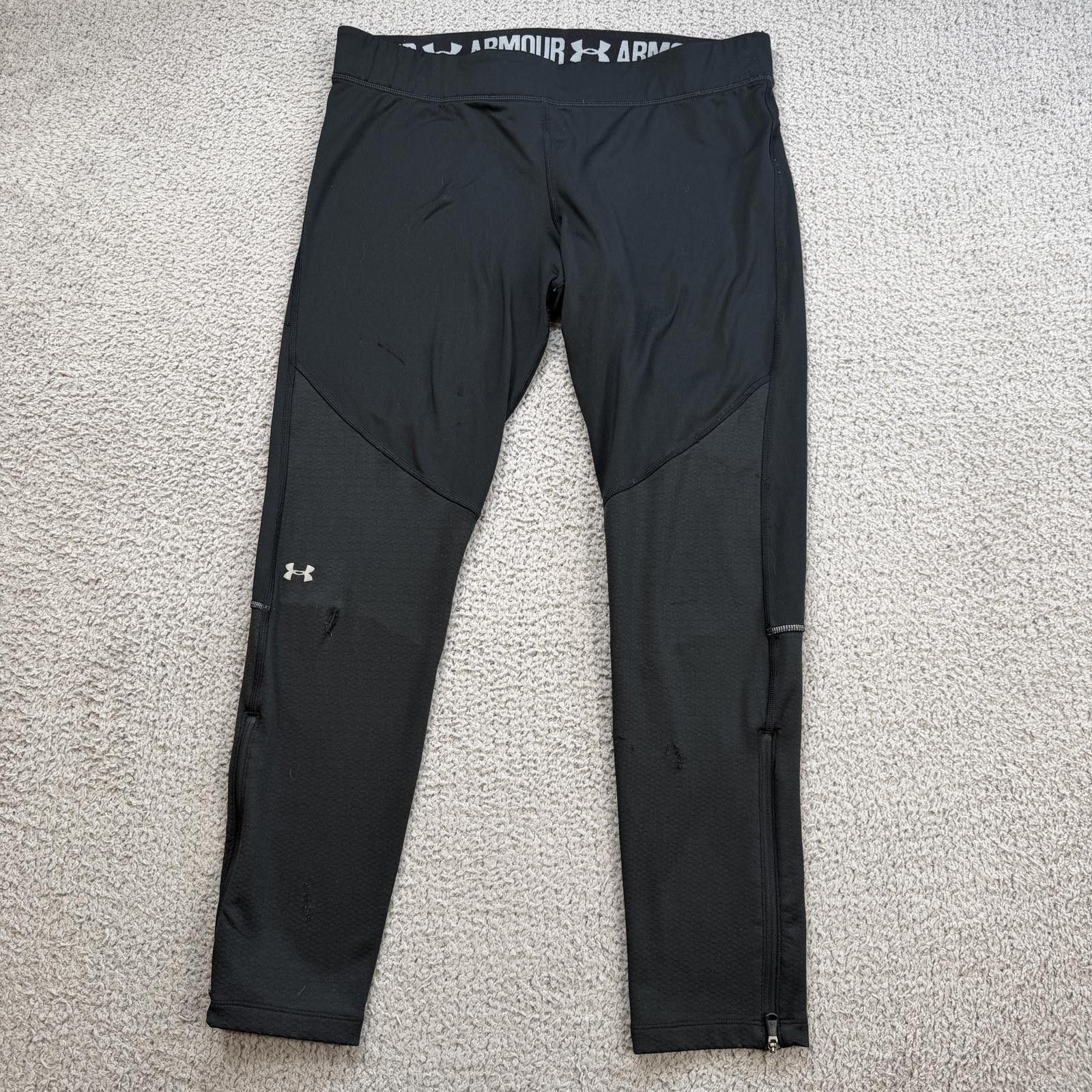 Under Armour Under Armour ColdGear Compression Leggings Black Training XL Size ONE SIZE - 1 Thumbnail