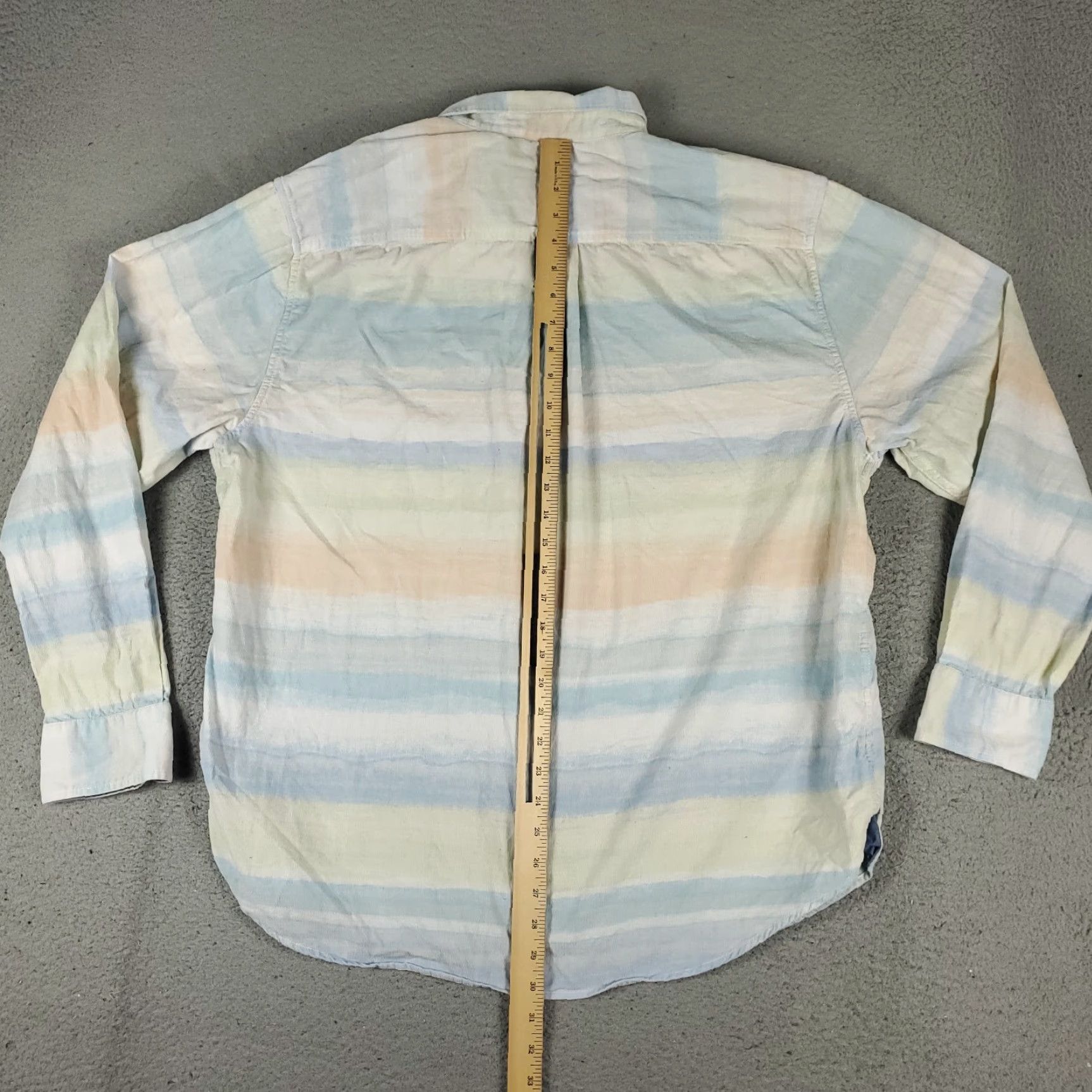 Tommy Bahama Tommy Bahama Shirt Mens Medium Blue Striped Cotton Button Up Long Sleeve Size US XL / EU 56 / 4 - 4 Thumbnail