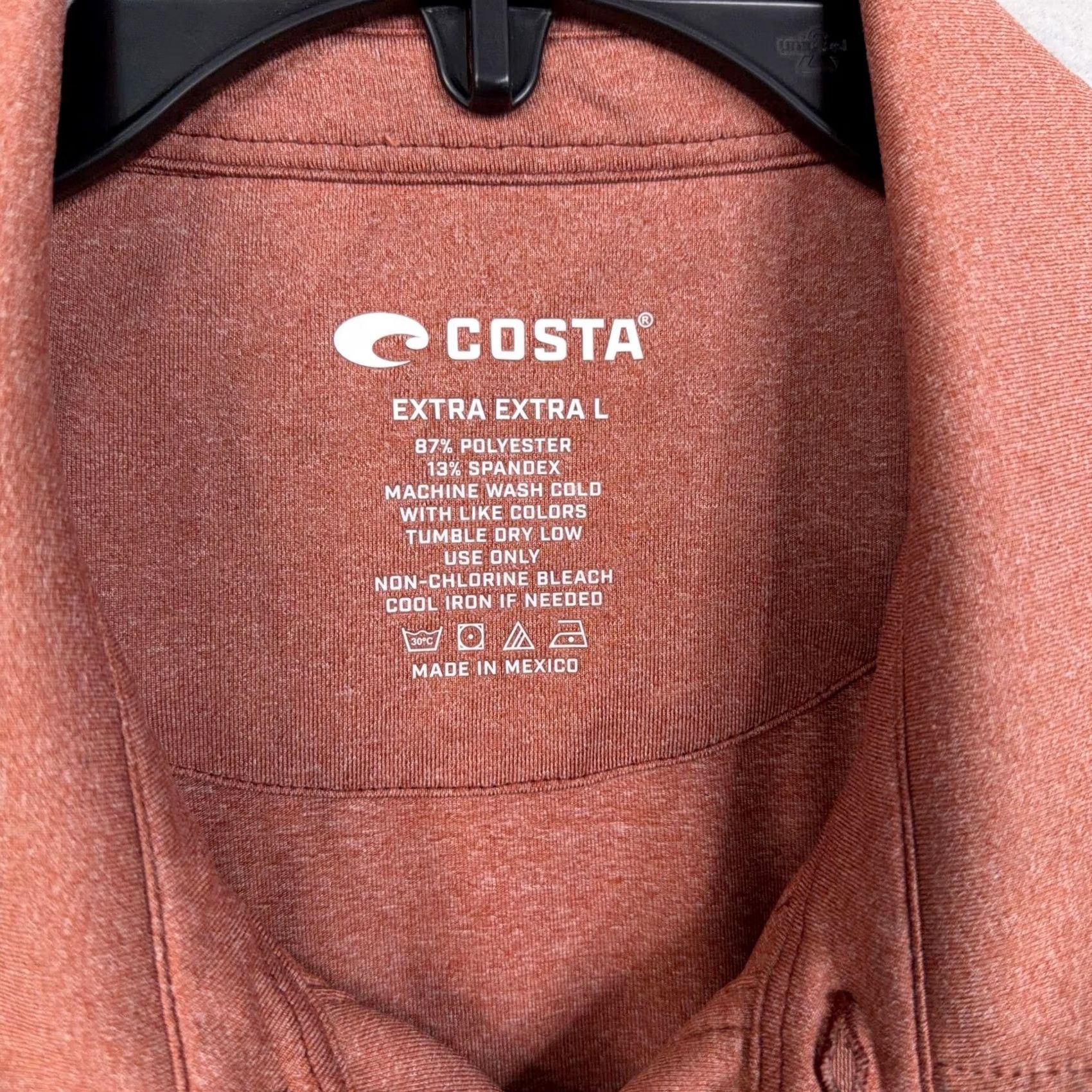 Vintage Costa Polo Shirt Mens 2XL Orange Pocket Fishing Golf Performance Tech Stretch Size US XXL / EU 58 / 5 - 3 Thumbnail