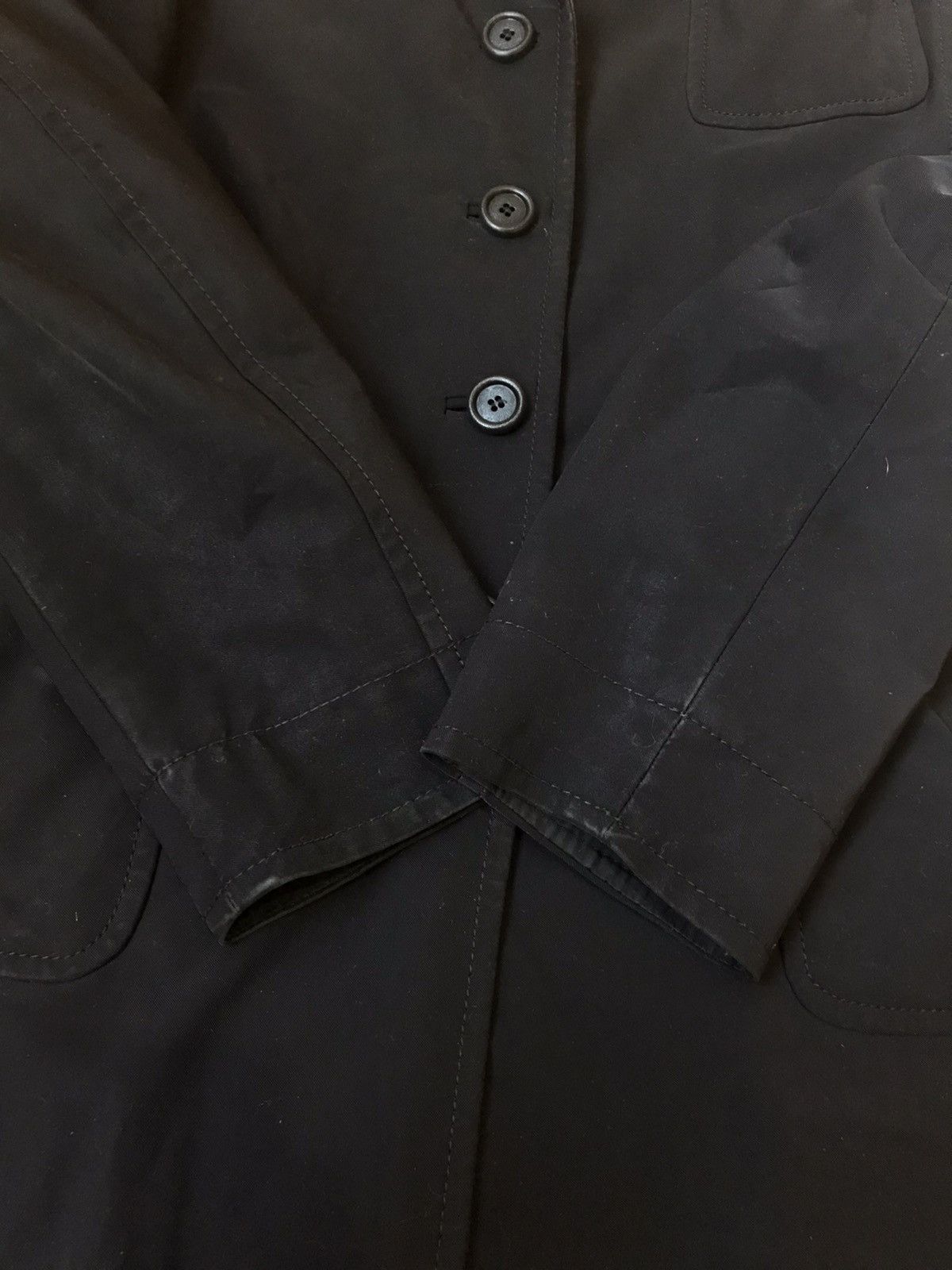 Prada Vintage Prada Milano Trench Coat Jacket Cloak Size L / US 10 / IT 46 - 19 Thumbnail