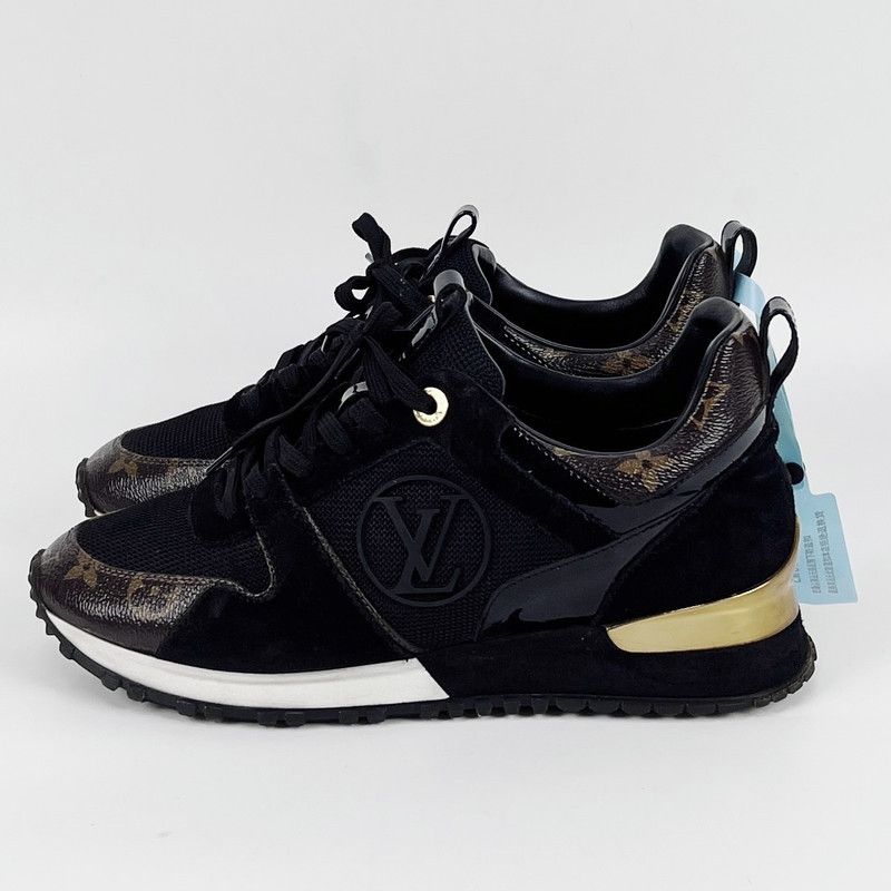 Louis Vuitton Louis Vuitton Run Away Black Sneakers for Women 0079 Size US 7 / IT 37 - 1 Thumbnail