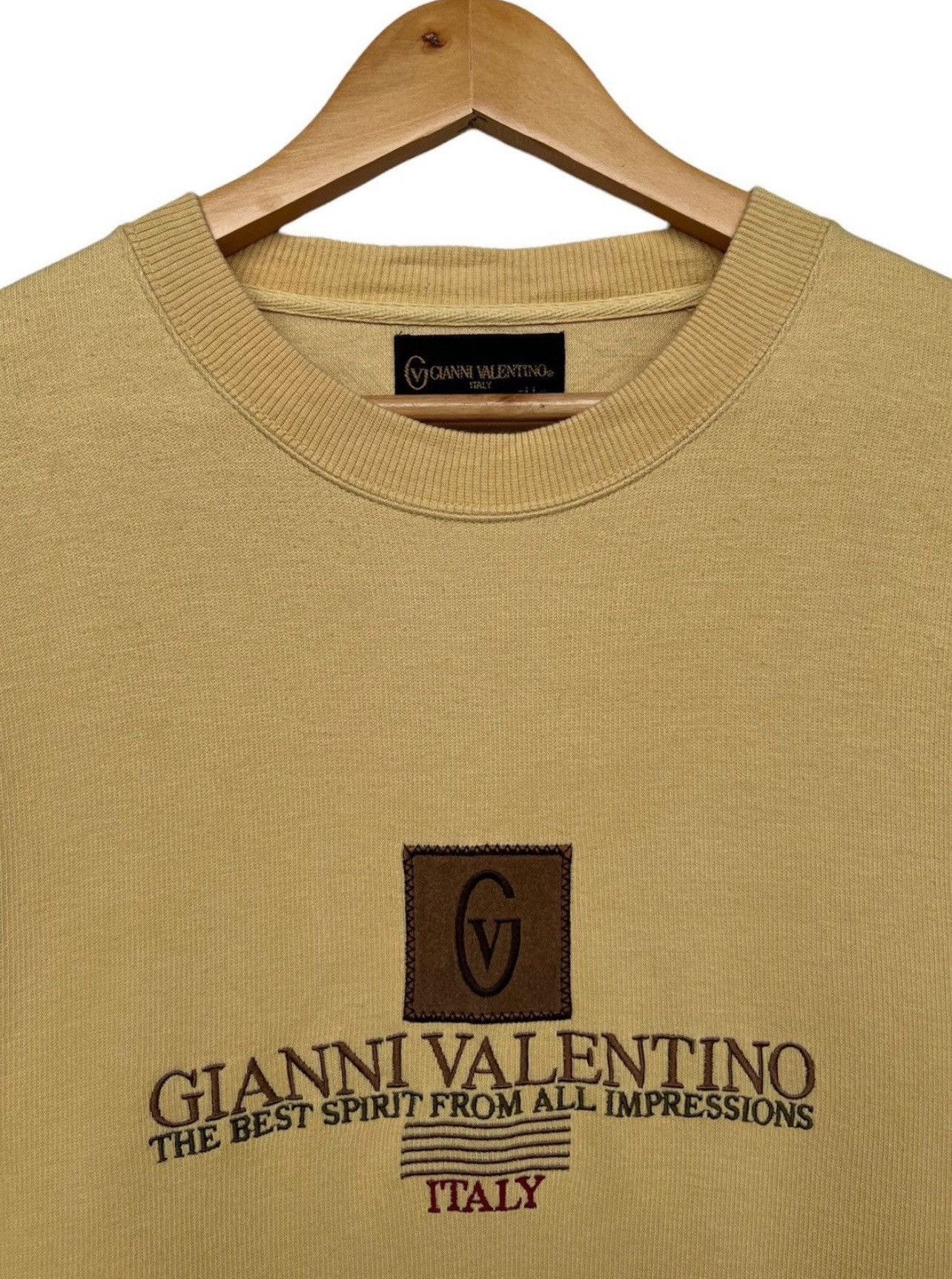 Gianni Valentino Vintage Gianni Valentino Spell Out Embroidery Sweatshirt Size US L / EU 52-54 / 3 - 4 Thumbnail