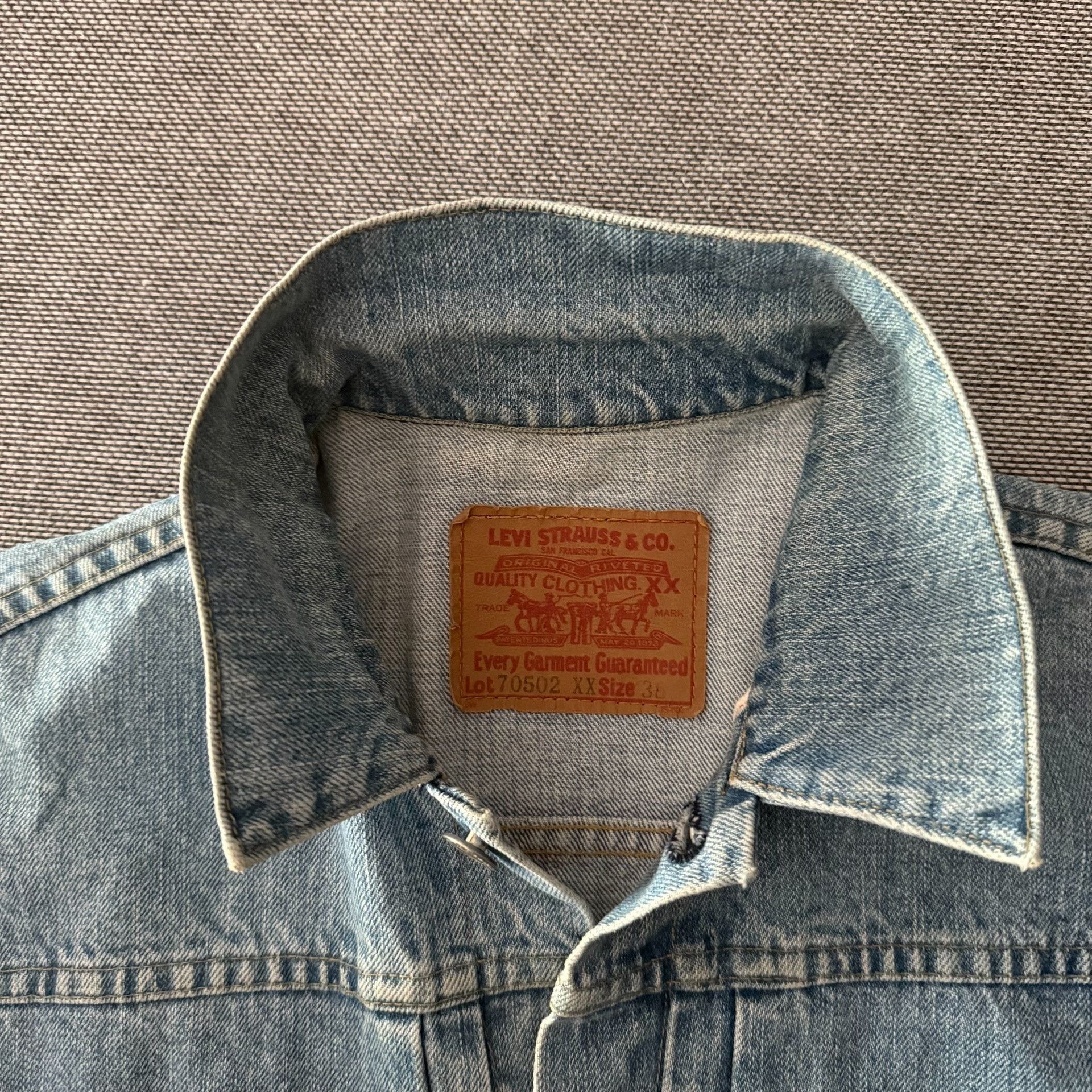 Levi's Vintage Clothing Levi's LVC 70502xx Denim Jacket Size US M / EU 48-50 / 2 - 2 Thumbnail