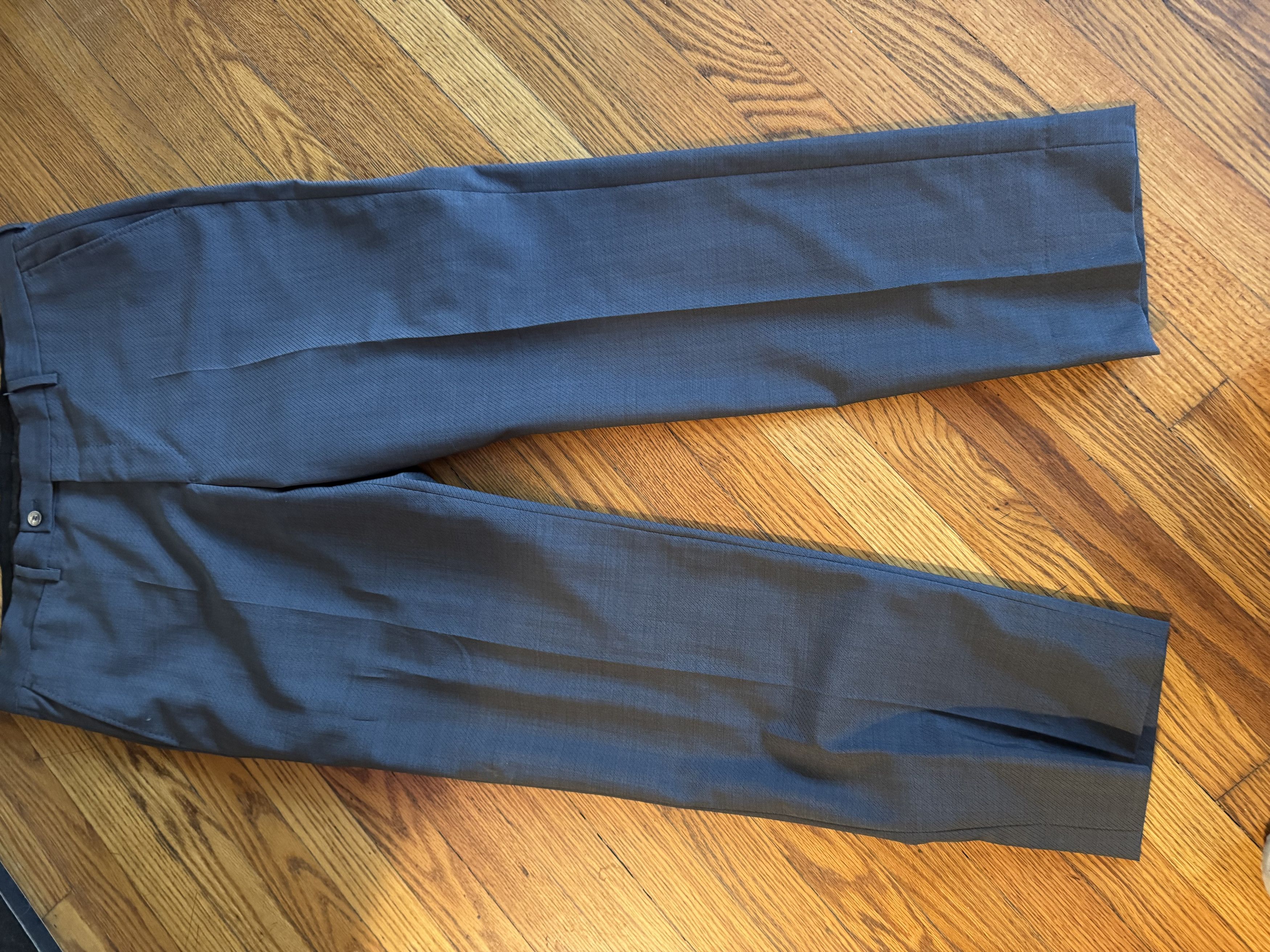 Versace Versache Dark Grey Suite. No Defects Matching Pants Size 52R - 8 Thumbnail