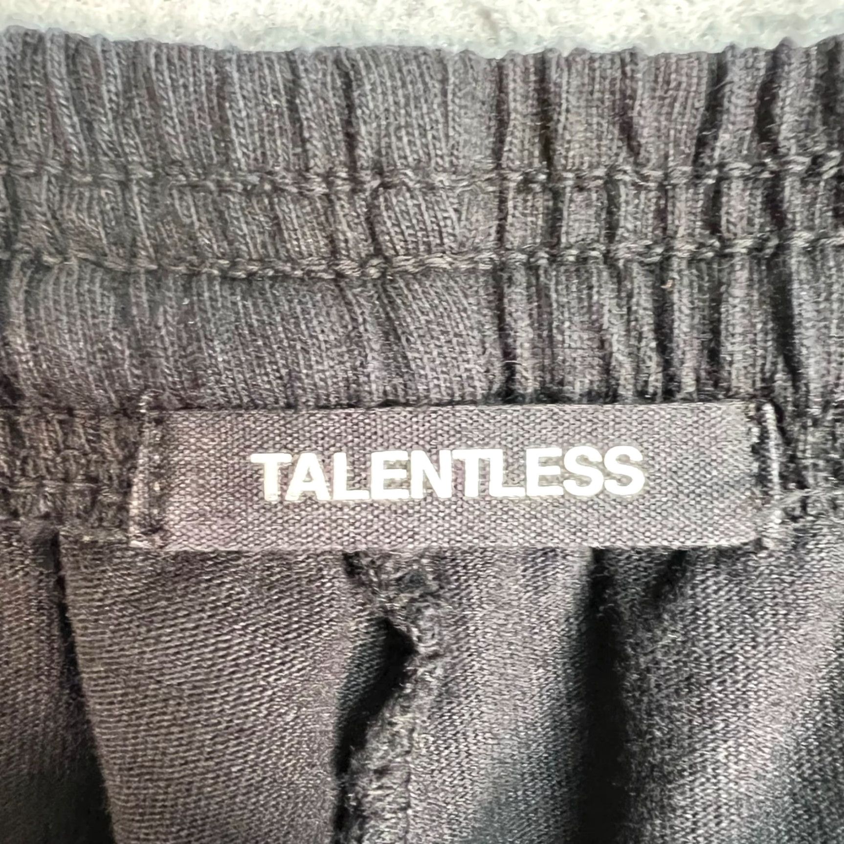Talentless Talentless Womens Shorts Black Cotton Elastic Waist L 1 Size 36" / US 14 / IT 50 - 3 Thumbnail