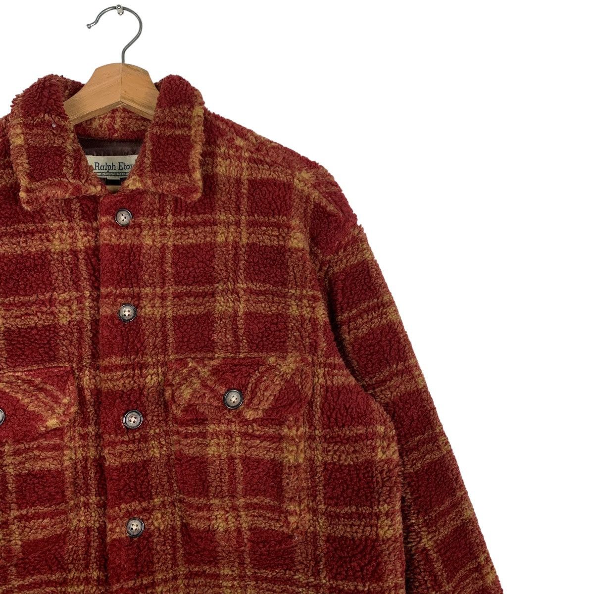 Japanese Brand RALPH ETON Checked Tartan Fleece Flannel Jacket #0610-C28 Size US M / EU 48-50 / 2 - 4 Thumbnail