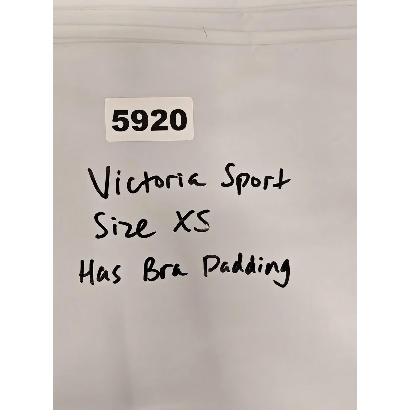 Vintage Victoria Sport Sports Bra Womens XS Black Strappy Crossback Padded Adjustable Size ONE SIZE - 5 Thumbnail
