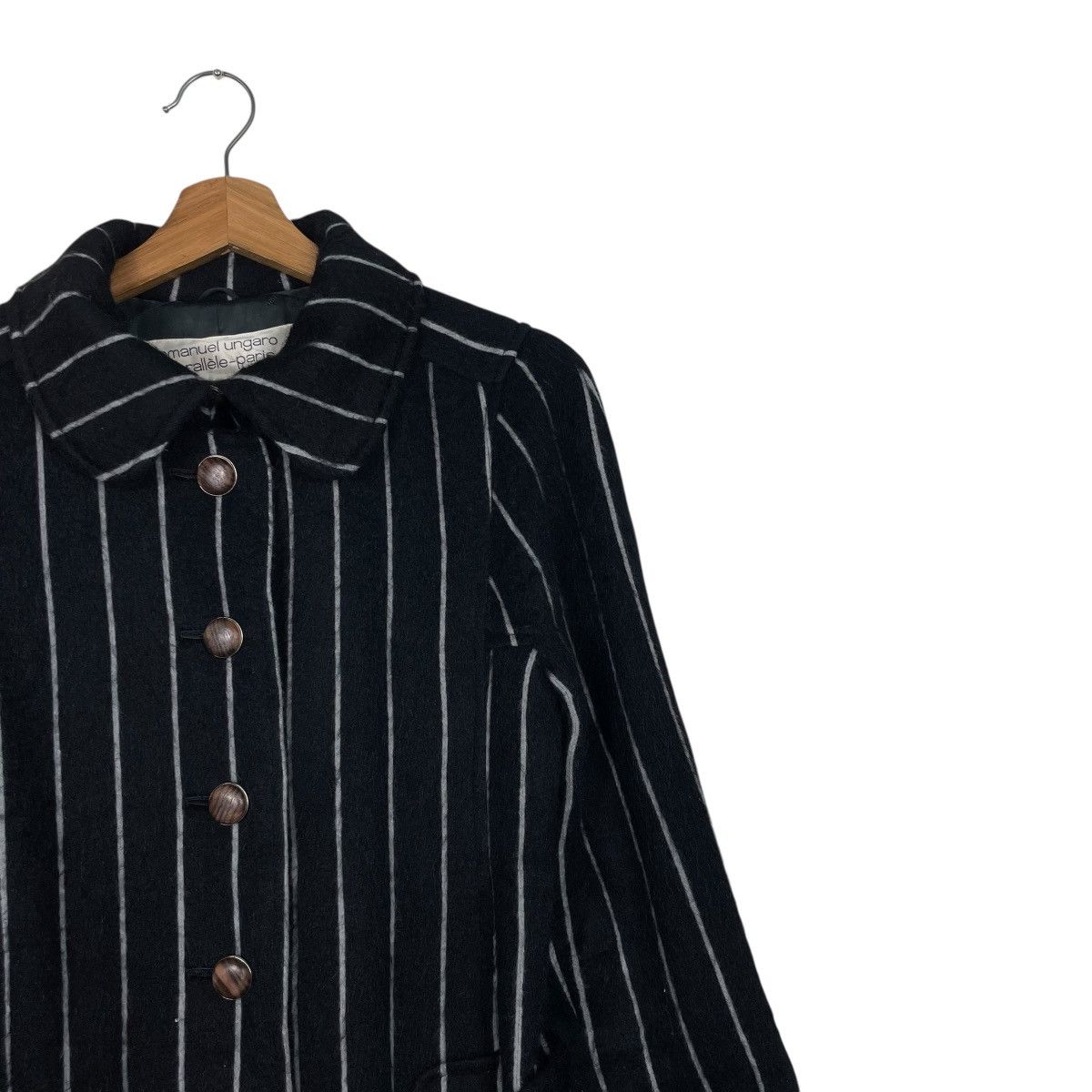 Emanuel Ungaro Vintage 60s Emanuel Ungaro Stripe Women Coat Size S / US 4 / IT 40 - 6 Thumbnail