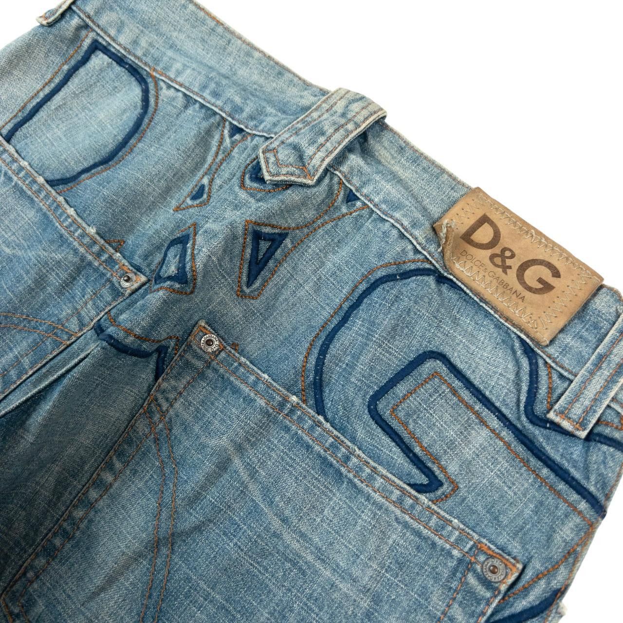 Dolce & Gabbana Vintage Dolce & Gabbana Embroidered Denim Jeans Size W31 Size US 31 - 6 Thumbnail