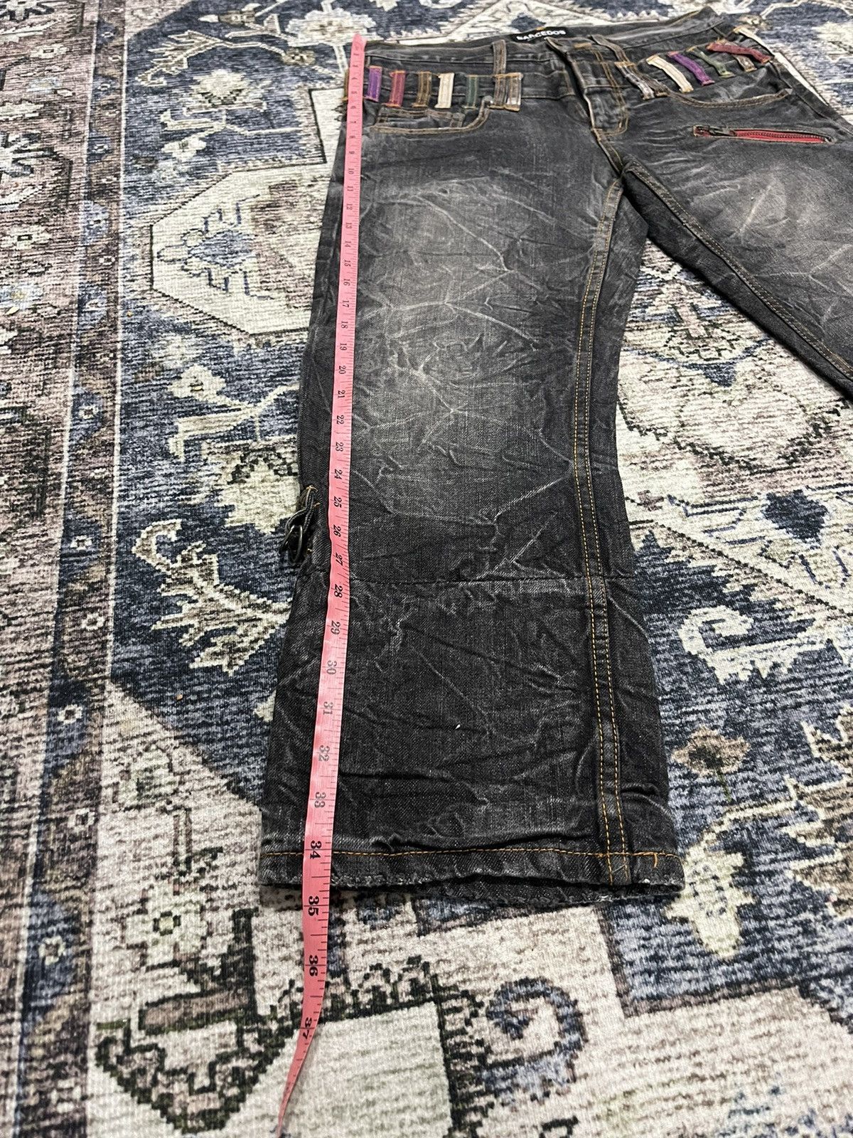If Six Was Nine × Vintage Vintage BARCEDOS Exchange 3/4 Cropped Acid Wash Denim Pants Size US 32 / EU 48 - 15 Thumbnail