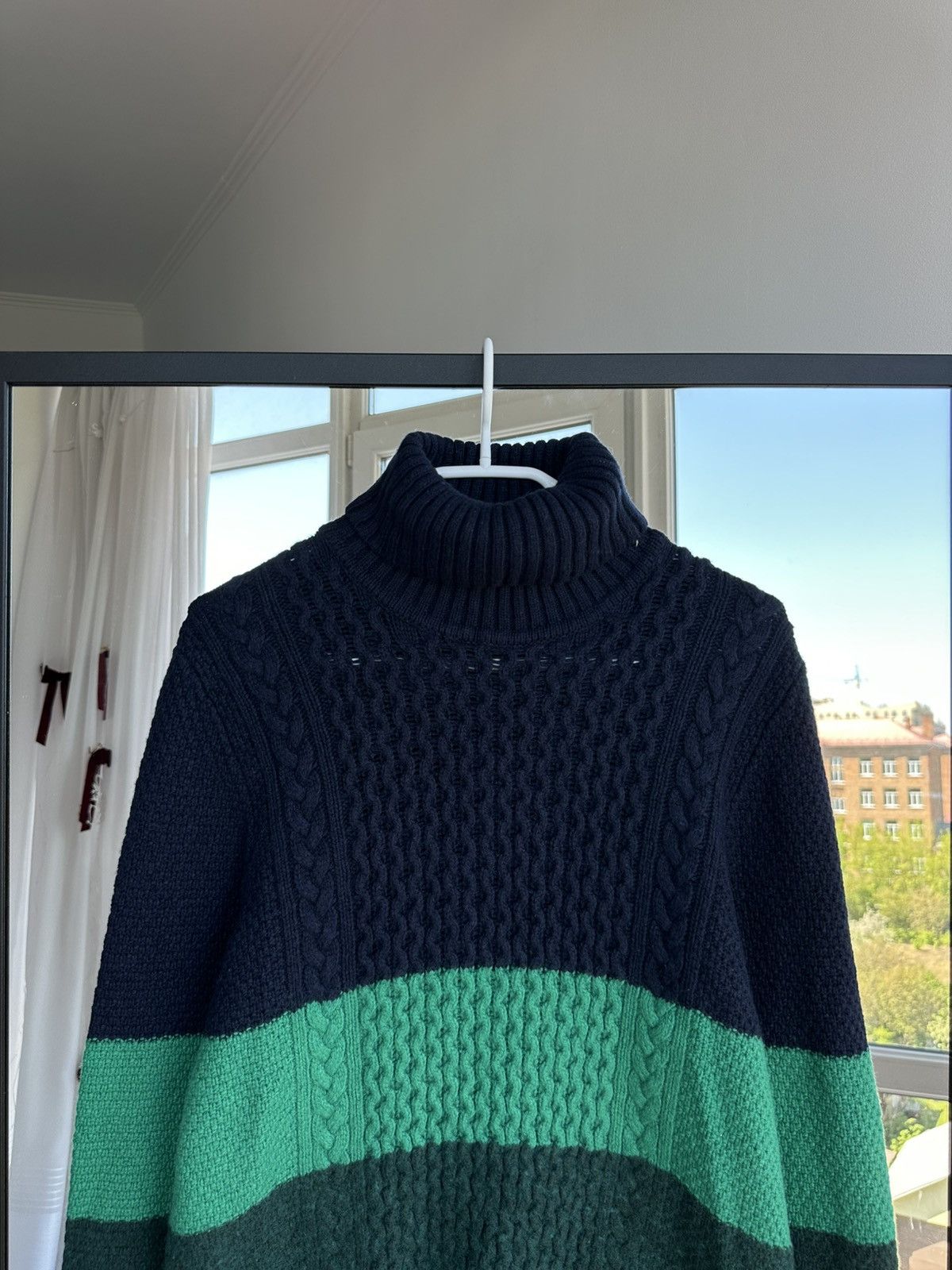 Lacoste Lacoste Live Cable Knit Mens Multicolor Sweater Sz M Size US M / EU 48-50 / 2 - 2 Thumbnail