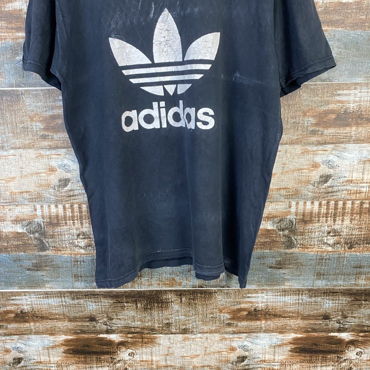 Adidas DL Adidas vintage Black T-Shirt #C1189 Size US M / EU 48-50 / 2 - 3 Thumbnail