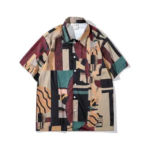 Japanese Brand × Vintage Print Graphic Pattern Short Sleeve Shirt Size US M / EU 48-50 / 2 - 1 Thumbnail