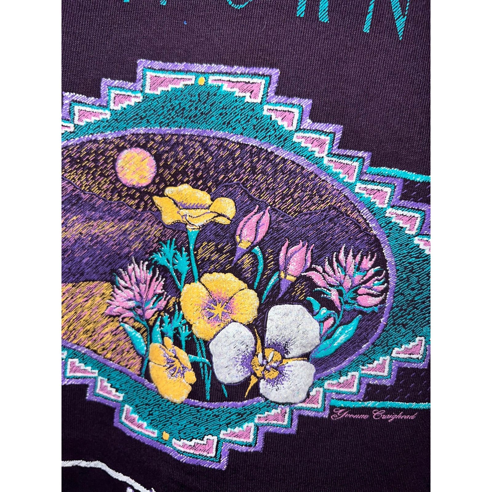 Jerzees Vintage California Nature Shirt Graphic Tee VTG 1990s 90s L Size US L / EU 52-54 / 3 - 5 Thumbnail