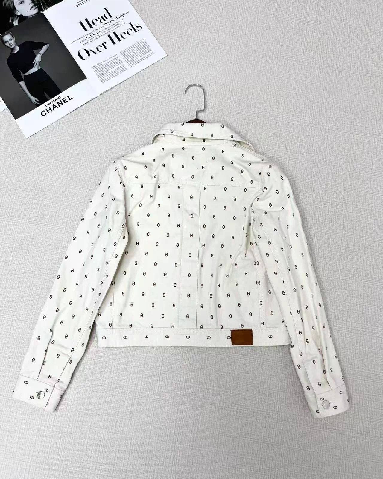 Hermes HERMES Pig Nose Allover Print Denim Jacket 36 Size XS / US 0-2 / IT 36-38 - 2 Thumbnail