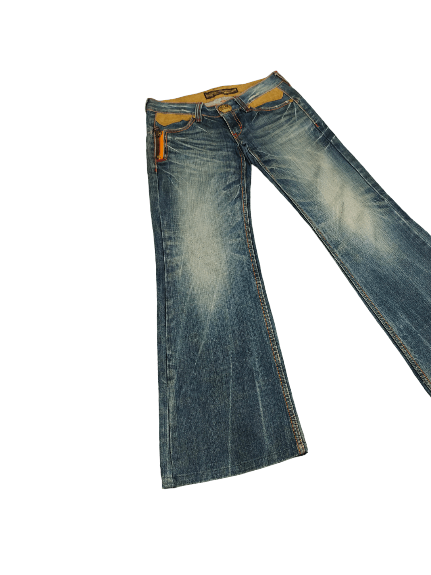 Le Grande Bleu (L.G.B.) Flare Jeans Studio RP Spell Out Clawmark Boot Cut Y2k Goa Size US 28 / EU 44 - 12 Thumbnail