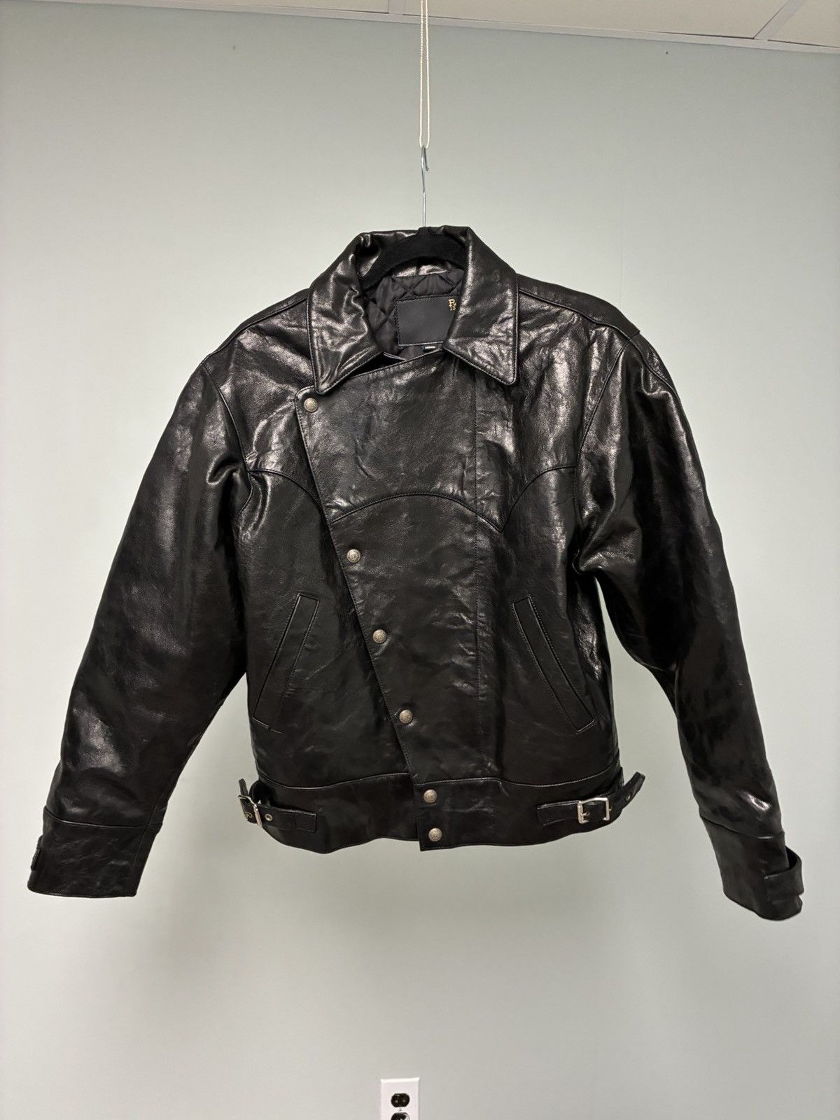 R13 Asymmetric Snap Biker Jacket medium Size US M / EU 48-50 / 2 - 2 Thumbnail