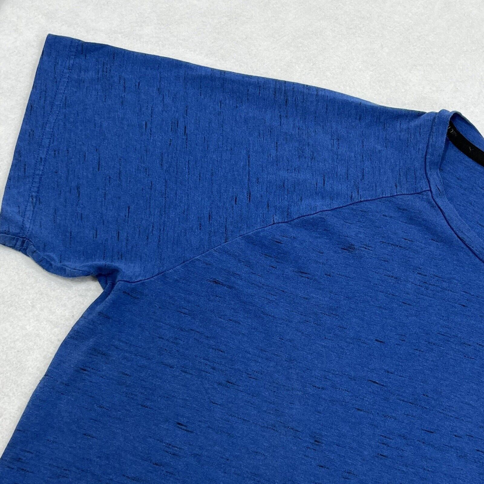 Puma PUMA XL Short Sleeve Blue Athletic T Shirt White Brand Logo Size US XL / EU 56 / 4 - 5 Thumbnail