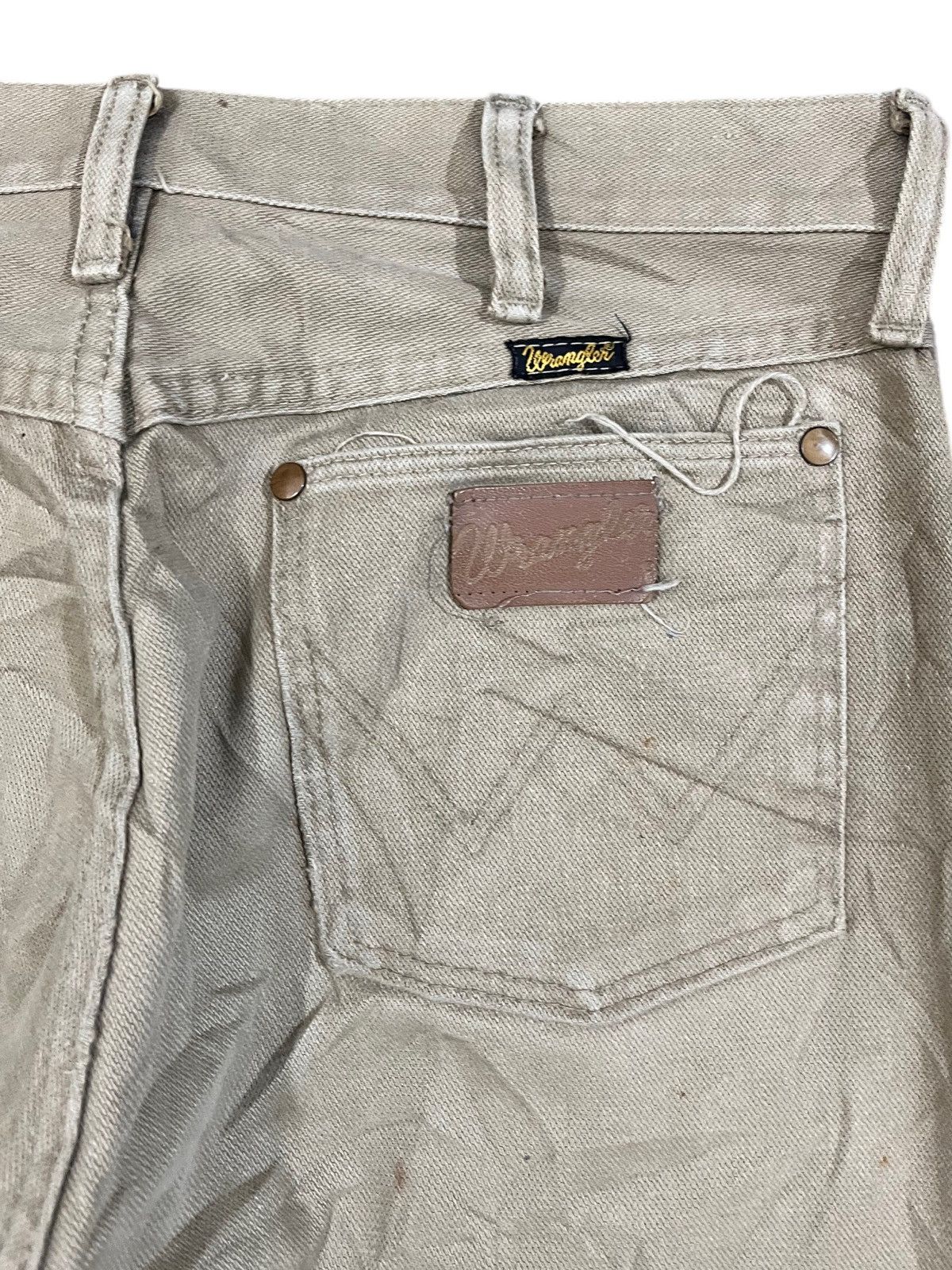 Wrangler × Yasuyuki Ishii Vintage Wrangle khaki Baggy Denim Size US 32 / EU 48 - 7 Thumbnail