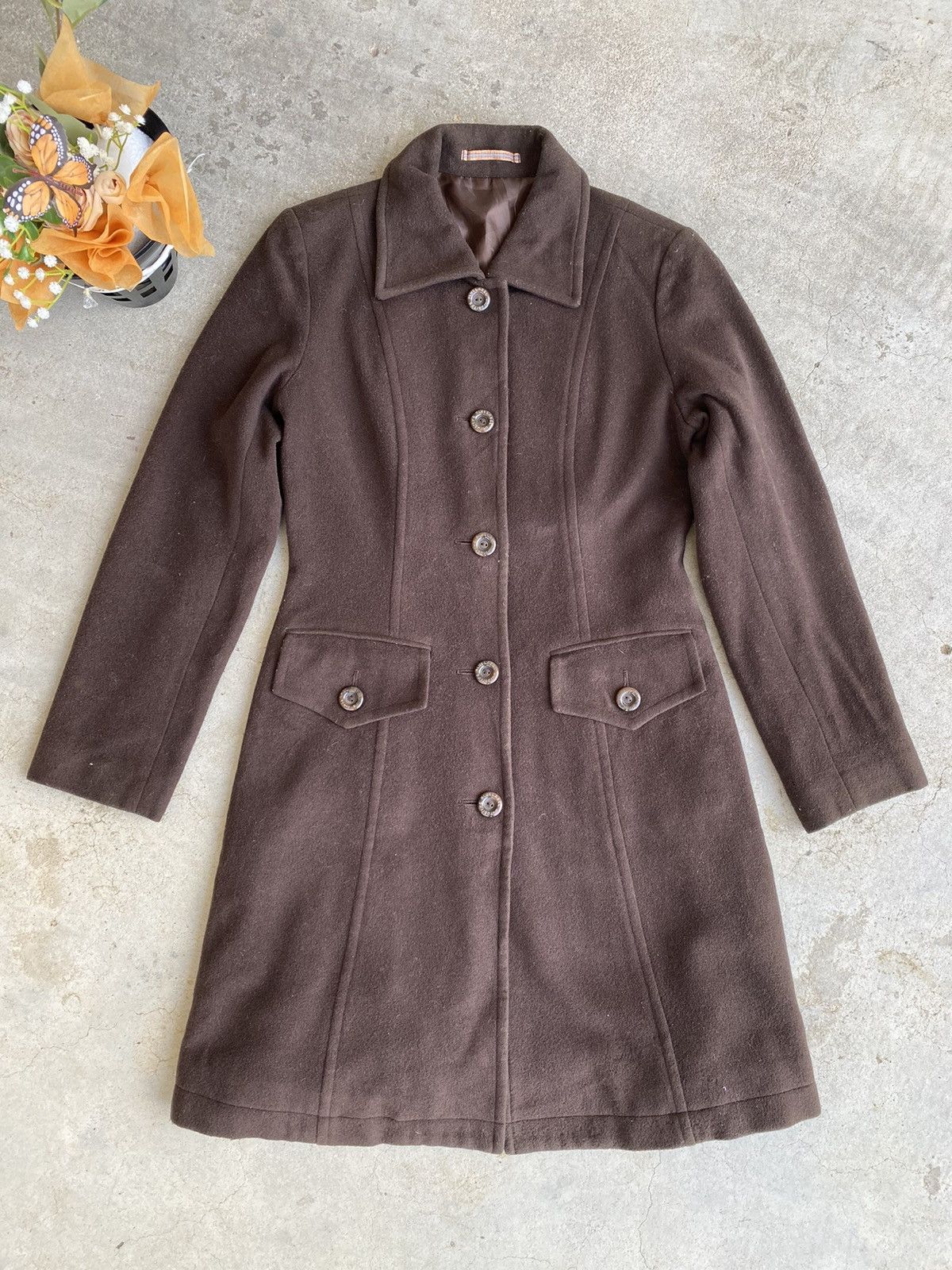 Burberry Burberry Wool Coat Long Jacket Size S / US 4 / IT 40 - 3 Thumbnail
