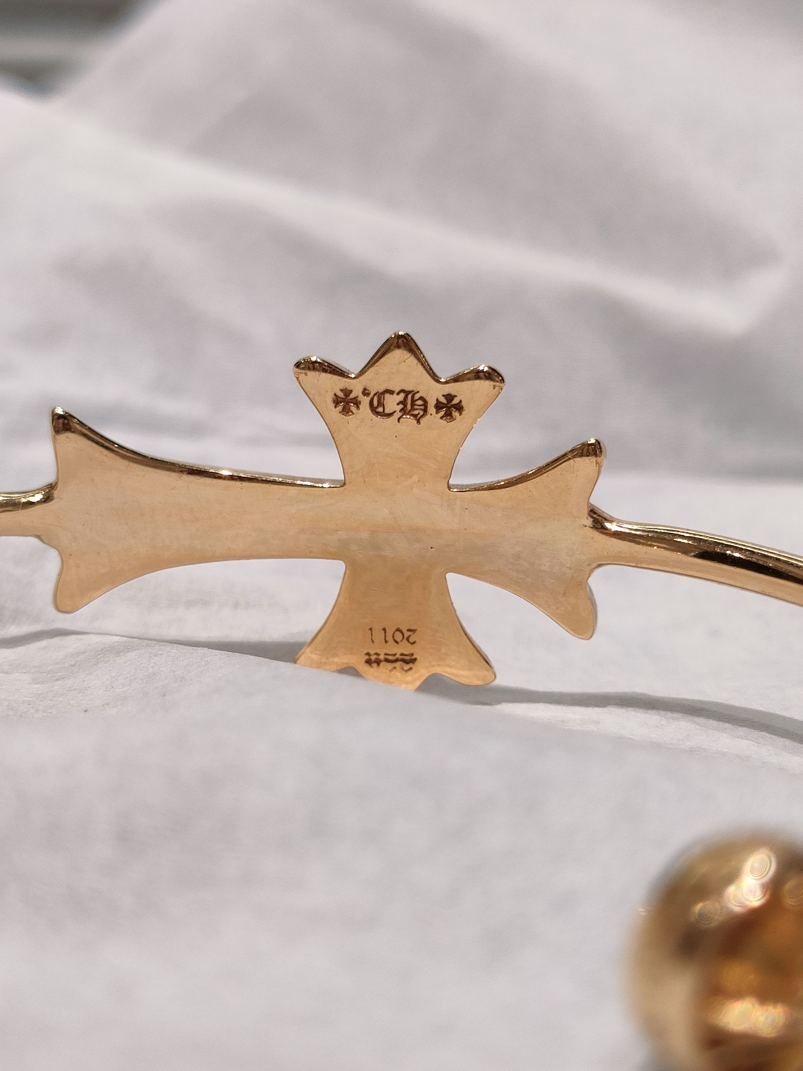 Chrome Hearts Chrome Hearts 22K Gold Cross Bracelet Size ONE SIZE - 5 Thumbnail