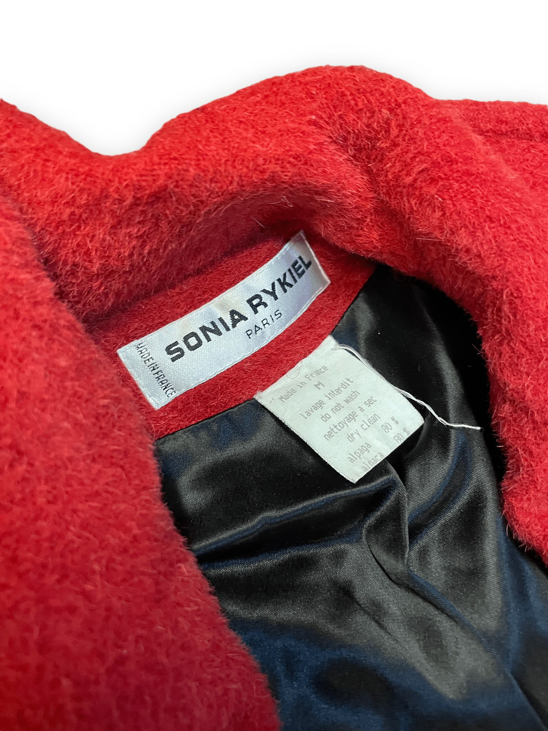 Sonia Rykiel Sonia Rykiel Fluffy Red Alpaca Blend Robe Style Coat Made In France Size M Size M / US 6-8 / IT 42-44 - 4 Thumbnail