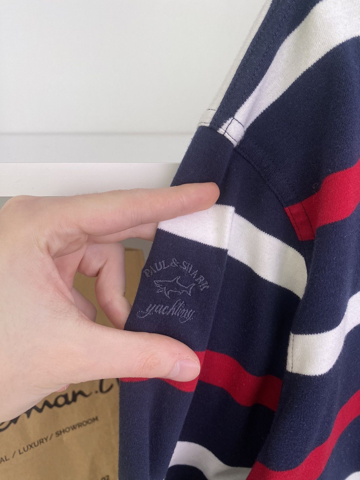 Paul & Shark × Vintage Vintage Paul Shark striped long sleeve shirt Size US XL / EU 56 / 4 - 12 Thumbnail
