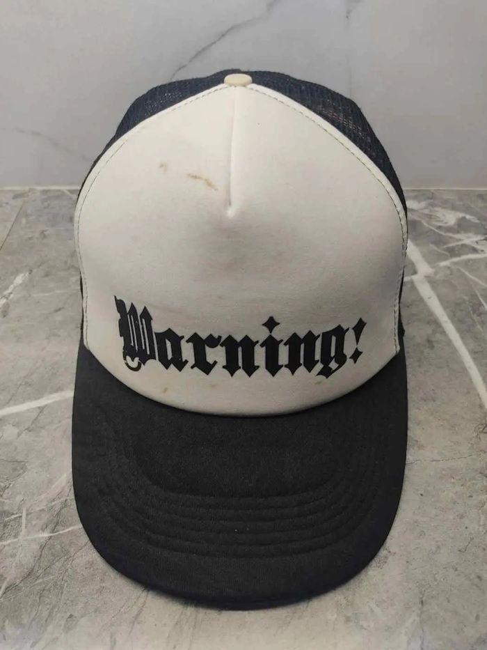 Japanese Brand Vintage Warning Trucker Hat Cap Size ONE SIZE - 2 Thumbnail