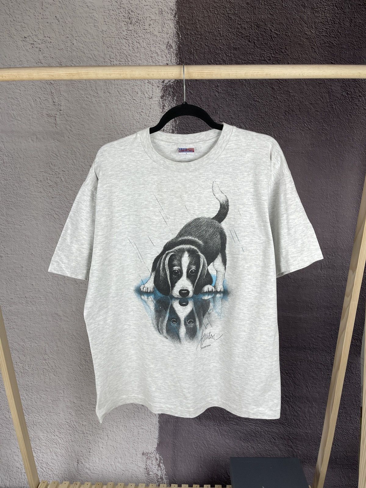 Other Bob Harrison vintage 90s grey big Dog logo Wildside tee Size US L / EU 52-54 / 3 - 1 Thumbnail