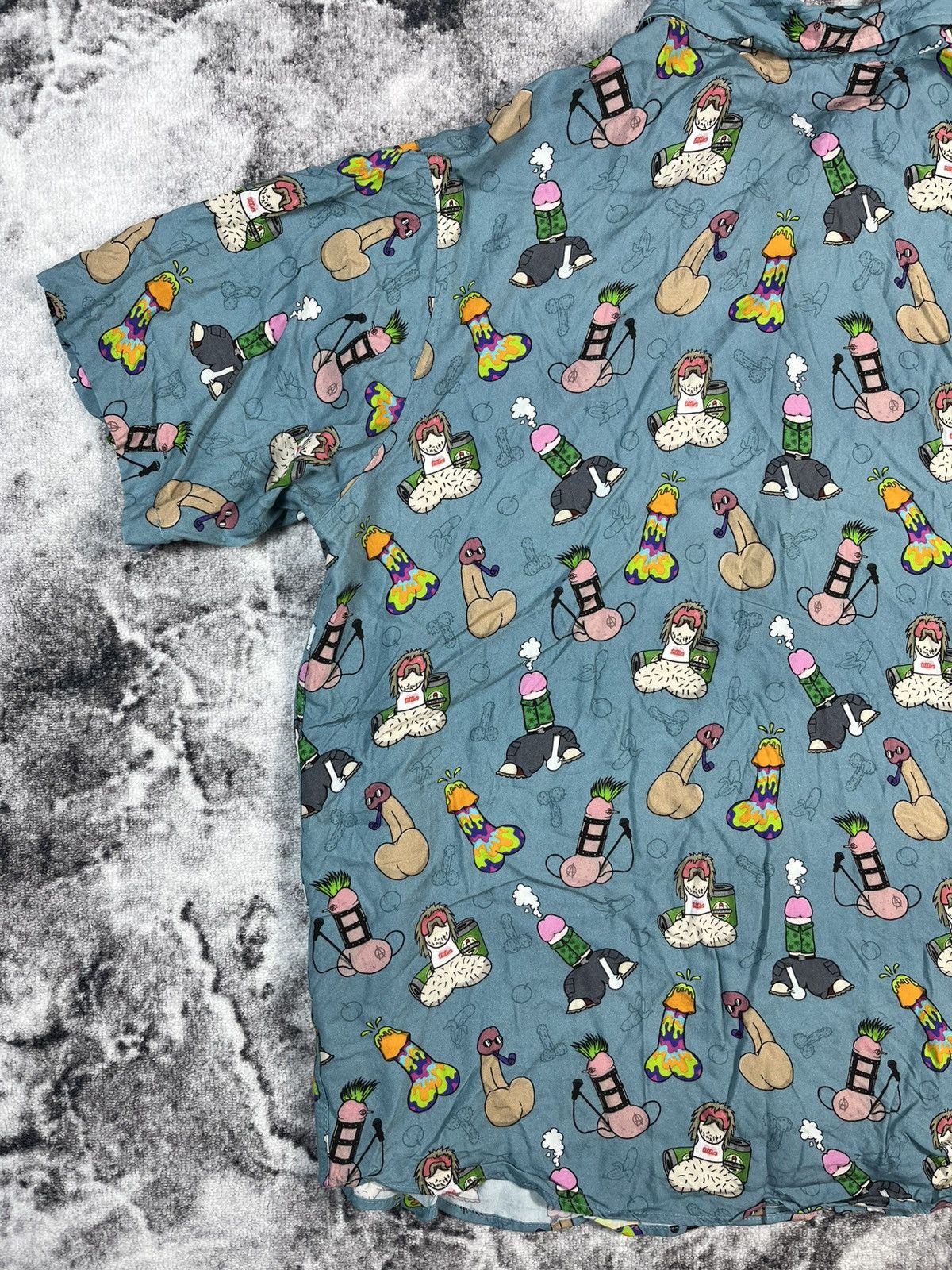 Other Y2K Crazy Graphic Shirt Meme Print Rare Size US XXL / EU 58 / 5 - 11 Thumbnail