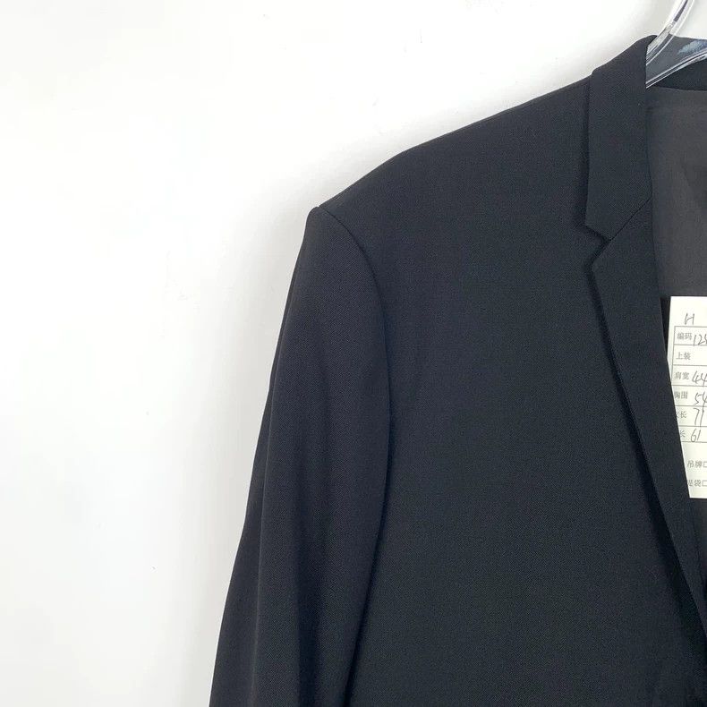 Dior Dior Black wool lapel long-sleeved suit 2501-Nextarrow Size 48R - 3 Thumbnail