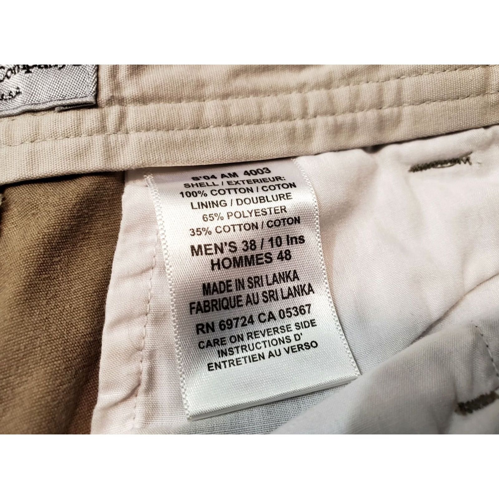 Vintage Columbia Cargo Shorts Mens Size 38 Inseam 10 Beige Khaki Pockets Casual Outdoor Cotton Knit Front Flat Front Regular Size US 38 / EU 54 - 4 Thumbnail