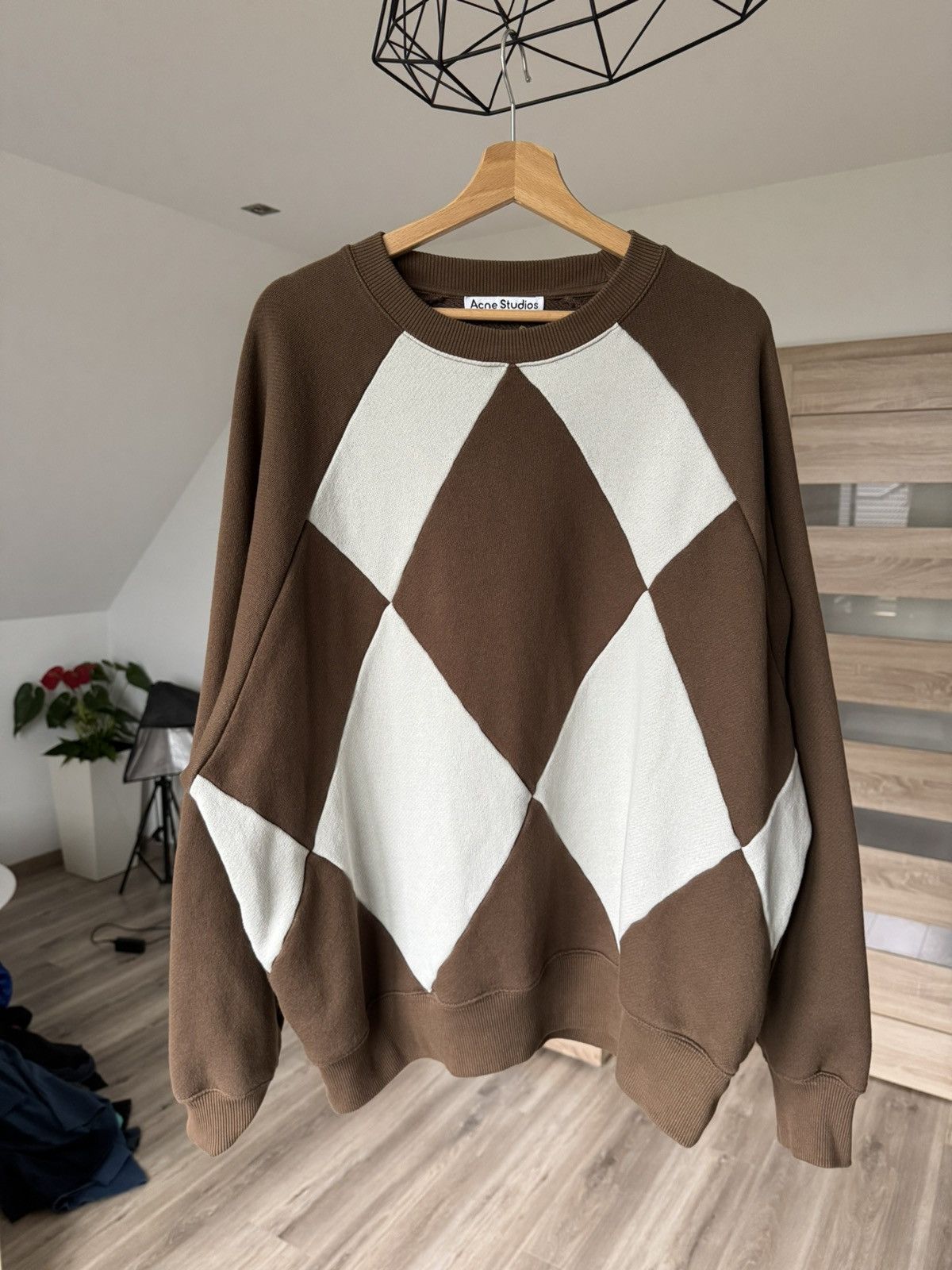 Acne Studios Acne Studios Argyle Sweatshirt Oversized Sweatshirt Size US M / EU 48-50 / 2 - 5 Thumbnail