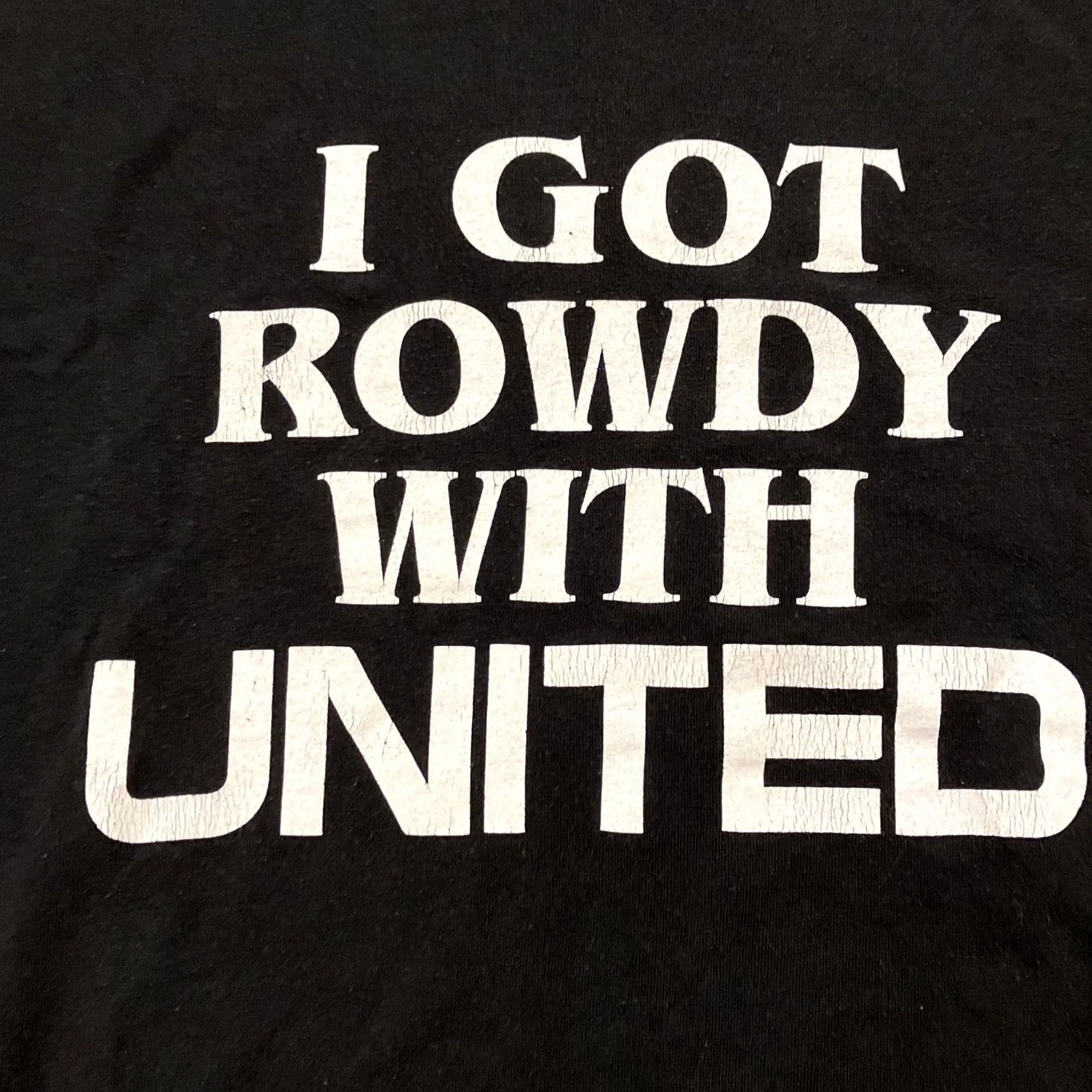 Gildan RARE I GOT ROWDY WITH UNITED United The People Tour 2014 T Shirt L Black Mens Large Gildan Regular L Size US L / EU 52-54 / 3 - 2 Thumbnail