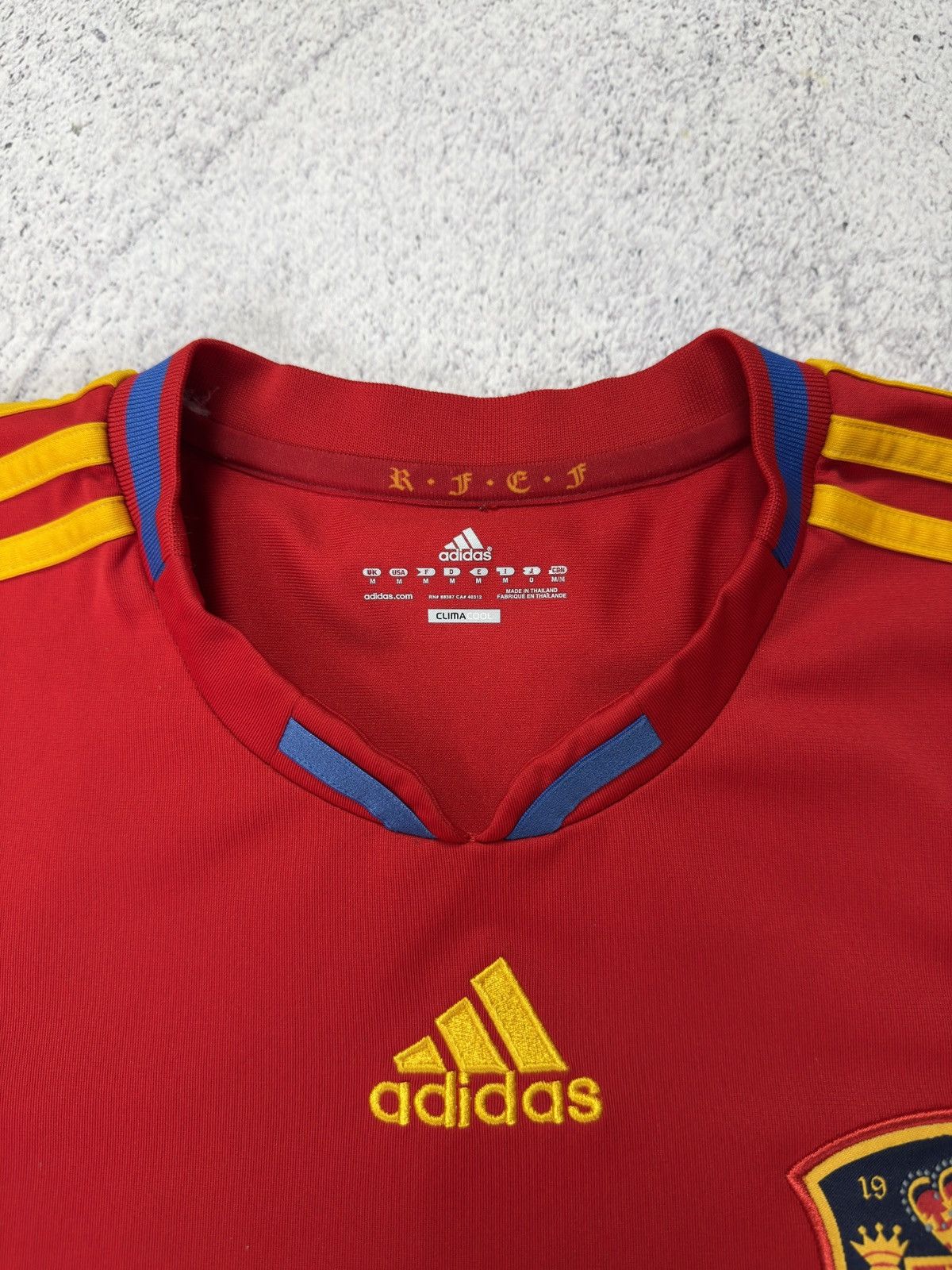 Adidas ADIDAS SPAIN 2009/2010 HOME SHIRT FOOTBALL SOCCER JERSEY 🇪🇸 Size US M / EU 48-50 / 2 - 8 Thumbnail