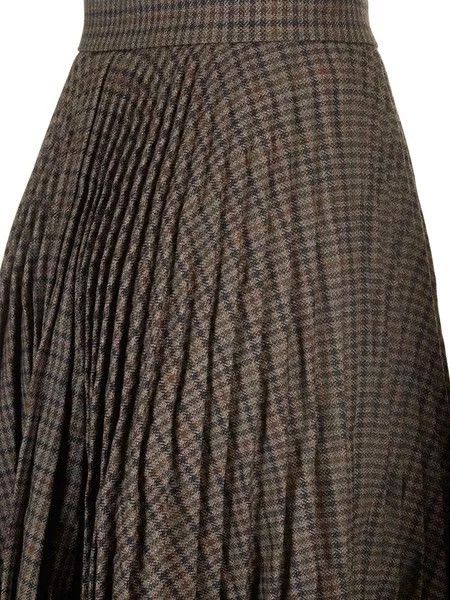 Balenciaga o1s1wg110126 Creased Pleated Skirt in Multicolor Size 25" / US 0 / IT 36 - 5 Thumbnail