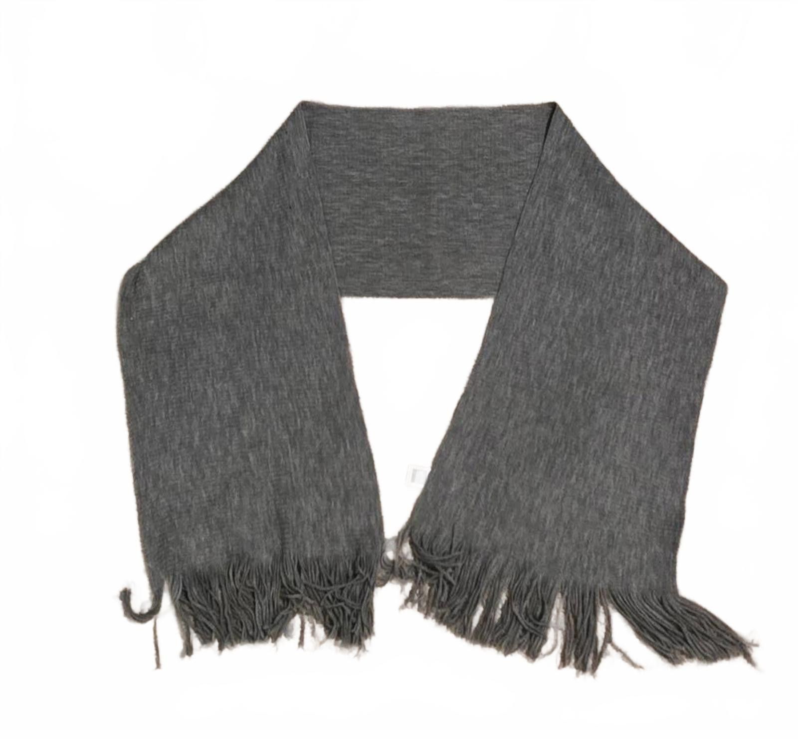 Other Bijoux Terner Gray Knit Scarf with Fringe NWT Size ONE SIZE - 1 Thumbnail