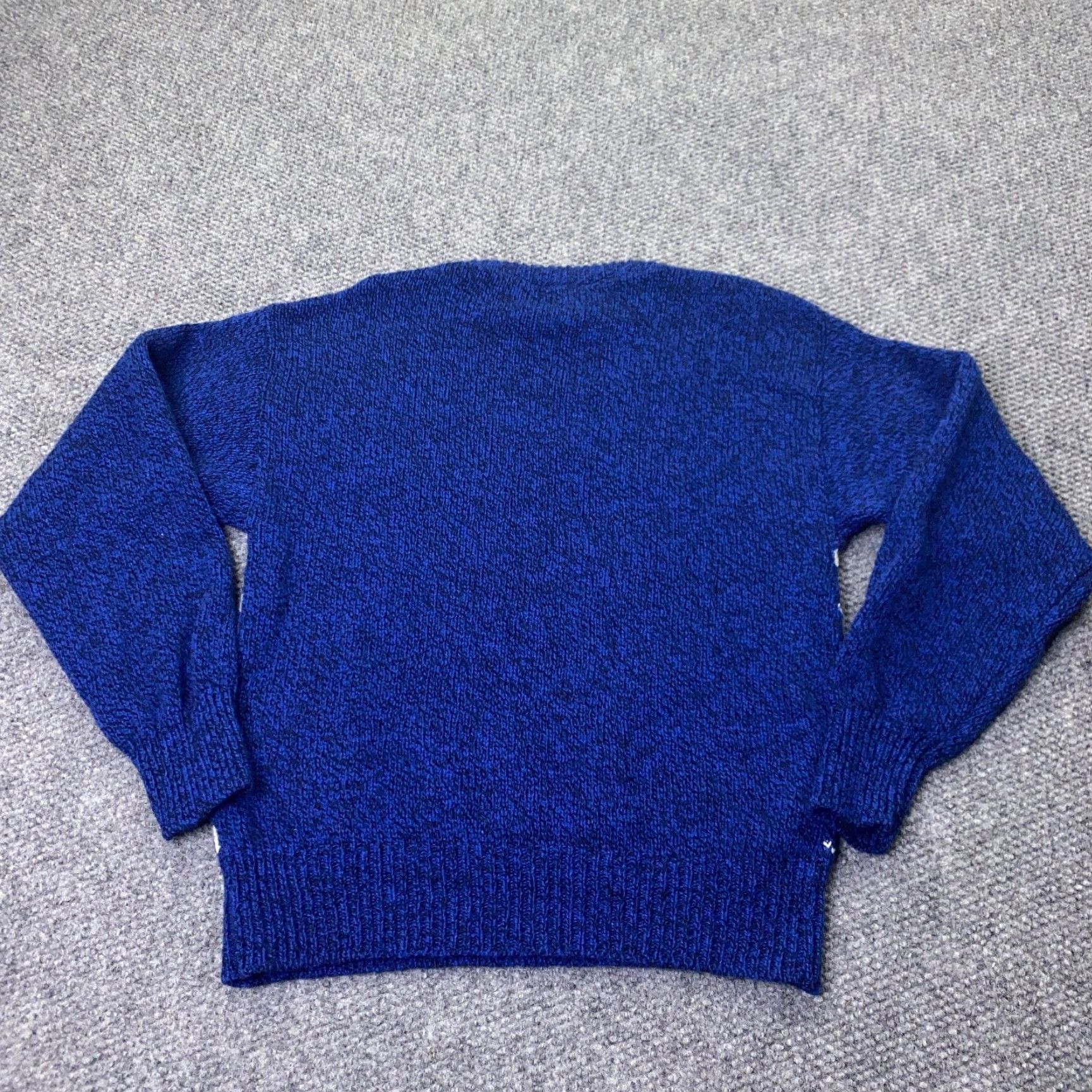 Vintage VINTAGE Environmental Clothing Co. Sweater Unisex Adults Large Blue Geometric Snowflake Holiday Knit Wool Nylon Crew Neck Pullover Size US L / EU 52-54 / 3 - 6 Thumbnail