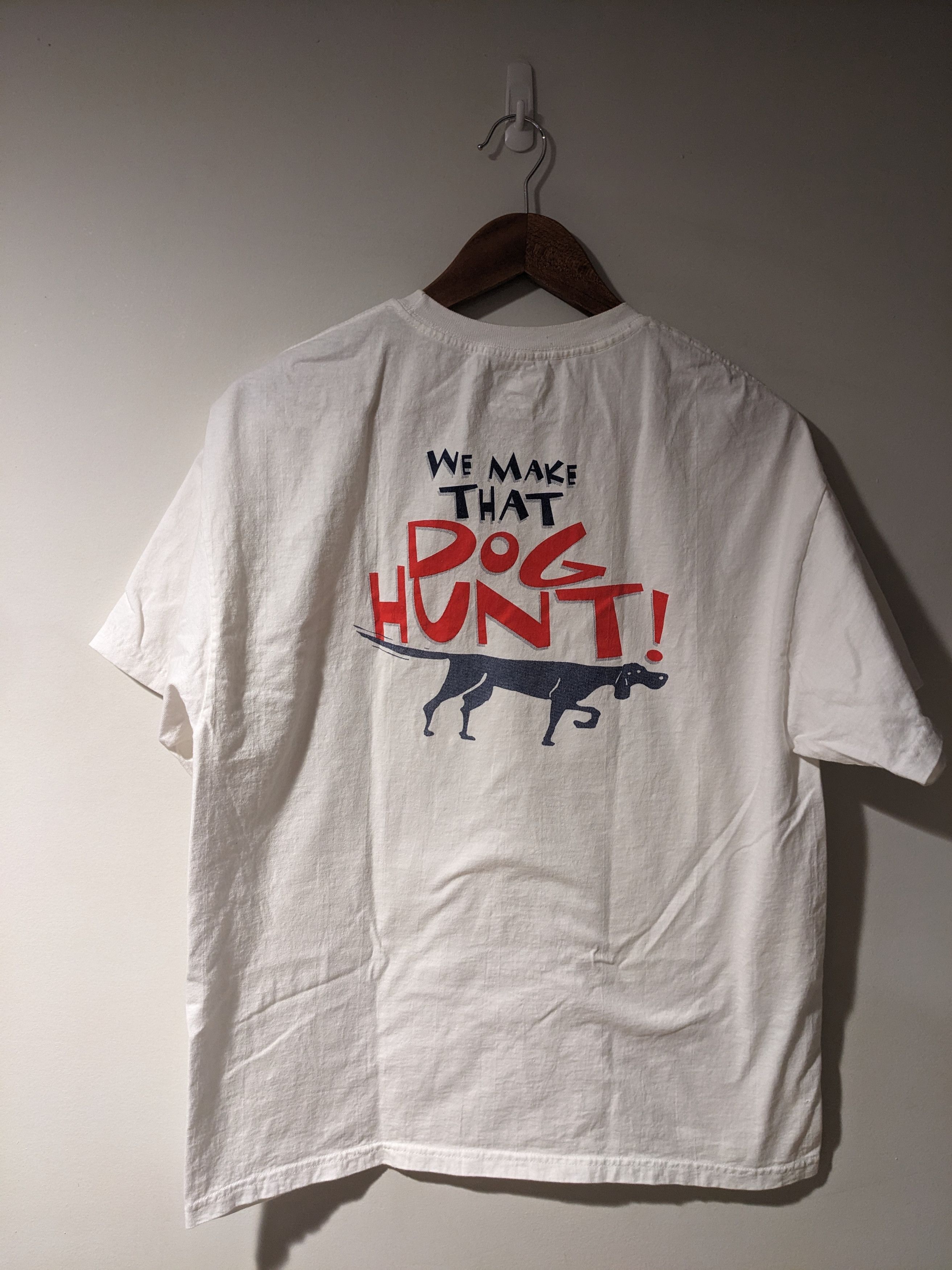 Vintage Vintage Nelco HVAC We Make That Dog Hunt White Large T-Shirt Size US L / EU 52-54 / 3 - 1 Thumbnail