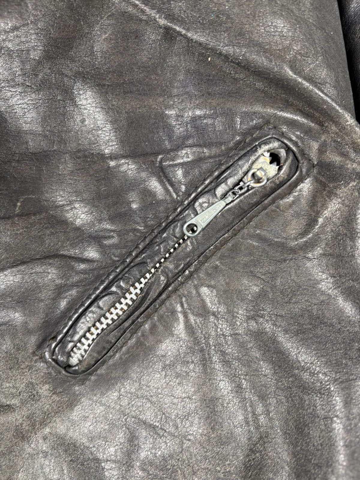 Greg Lauren 50/50 Leather / Wool Jacket Size US S / EU 44-46 / 1 - 5 Thumbnail