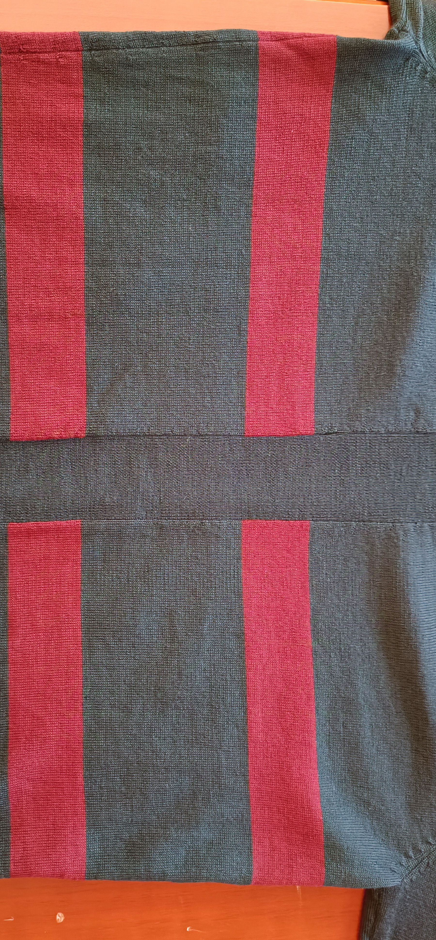 Jean Paul Gaultier Wool knit sweater in dark gray with red stripes Size US M / EU 48-50 / 2 - 22 Thumbnail