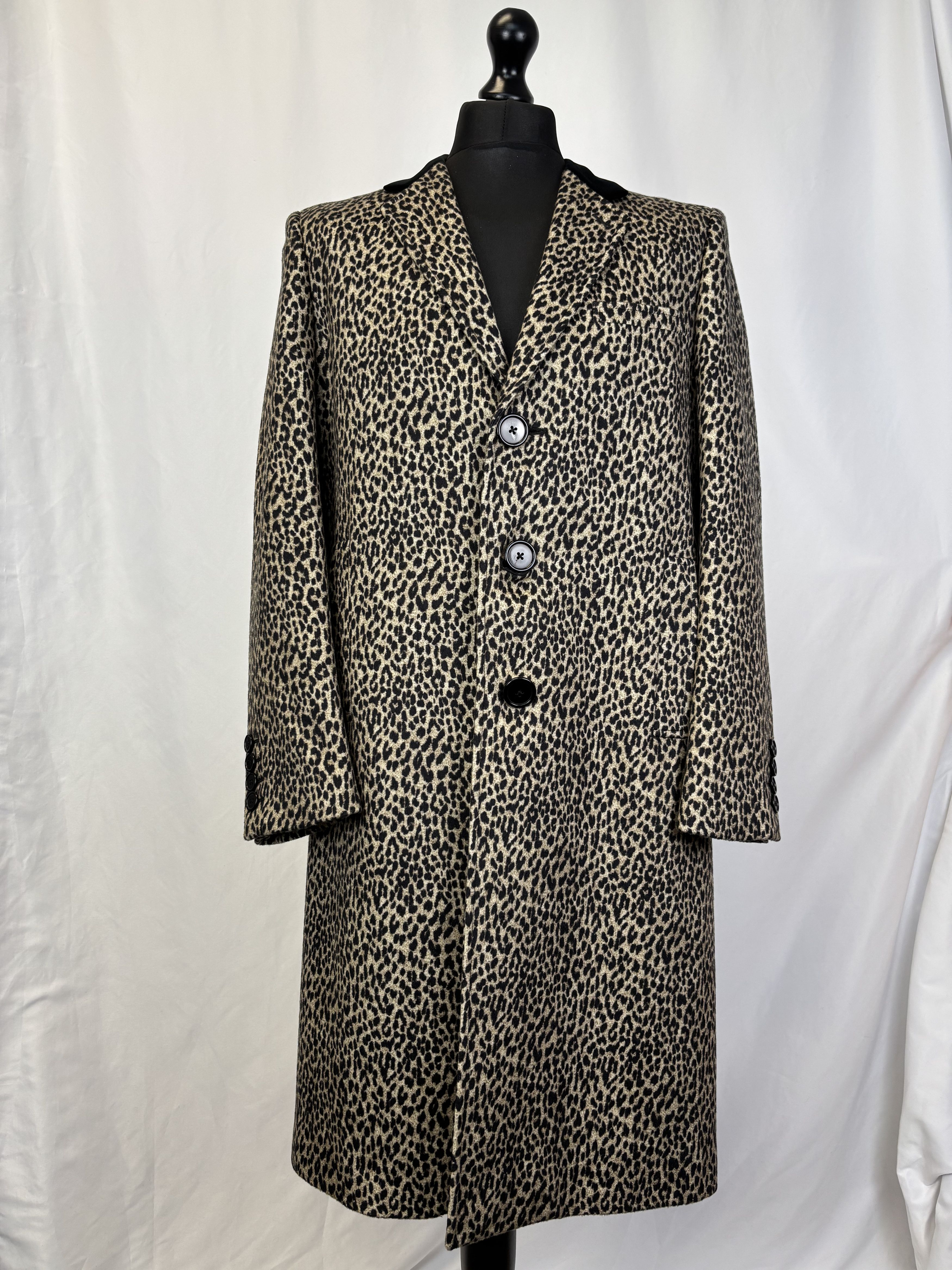 Saint Laurent Paris Saint Laurent Leopard Overcoat Size US L / EU 52-54 / 3 - 1 Thumbnail