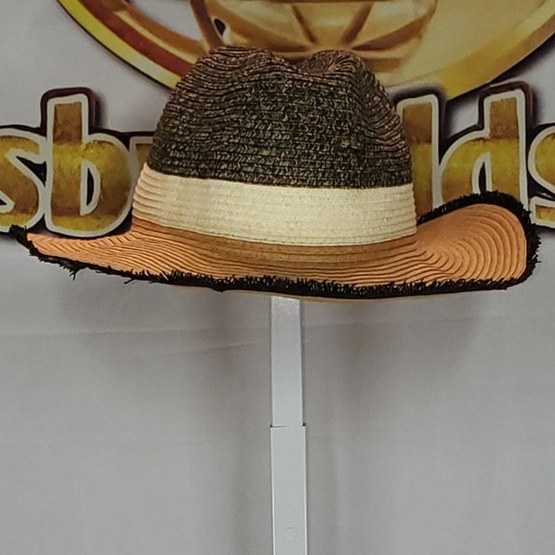 Other INC International Concepts Straw SunHat Tan/Black Woven OS Size ONE SIZE - 4 Thumbnail