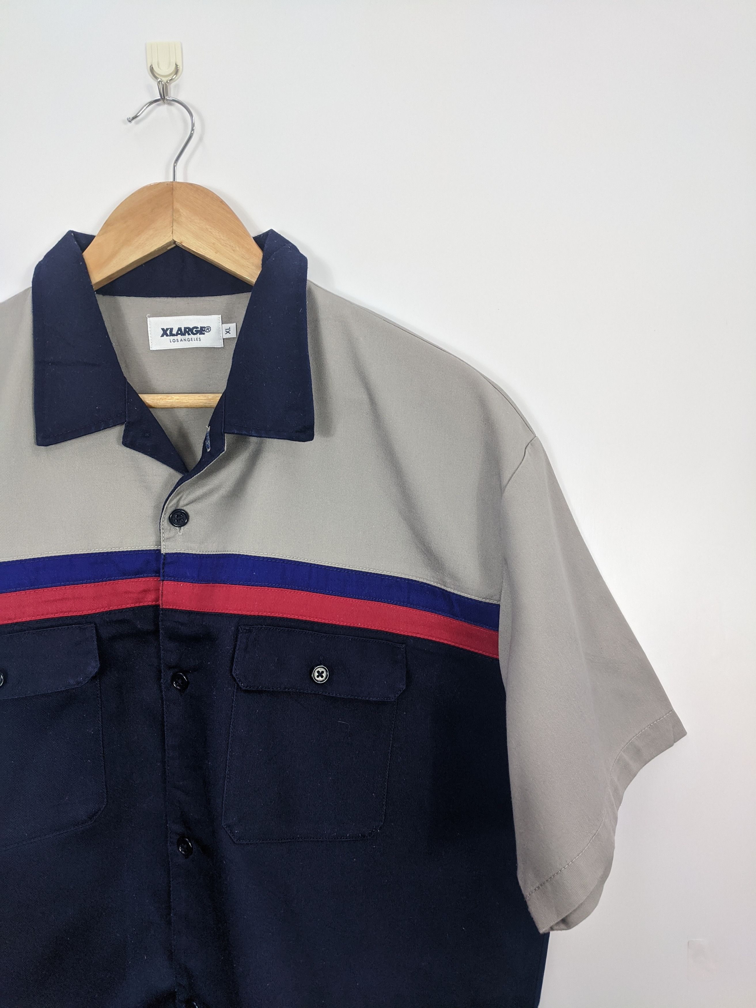 Xlarge XLarge Button Ups Worker Shirt Streetwear J0406 Size US XL / EU 56 / 4 - 12 Thumbnail