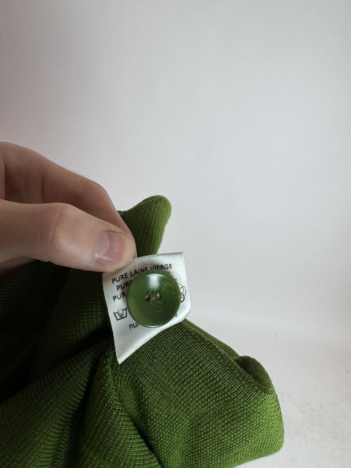Designer Georg Maier Green wool cardigan Reine Schurwolle wool Size S / US 4 / IT 40 - 9 Thumbnail