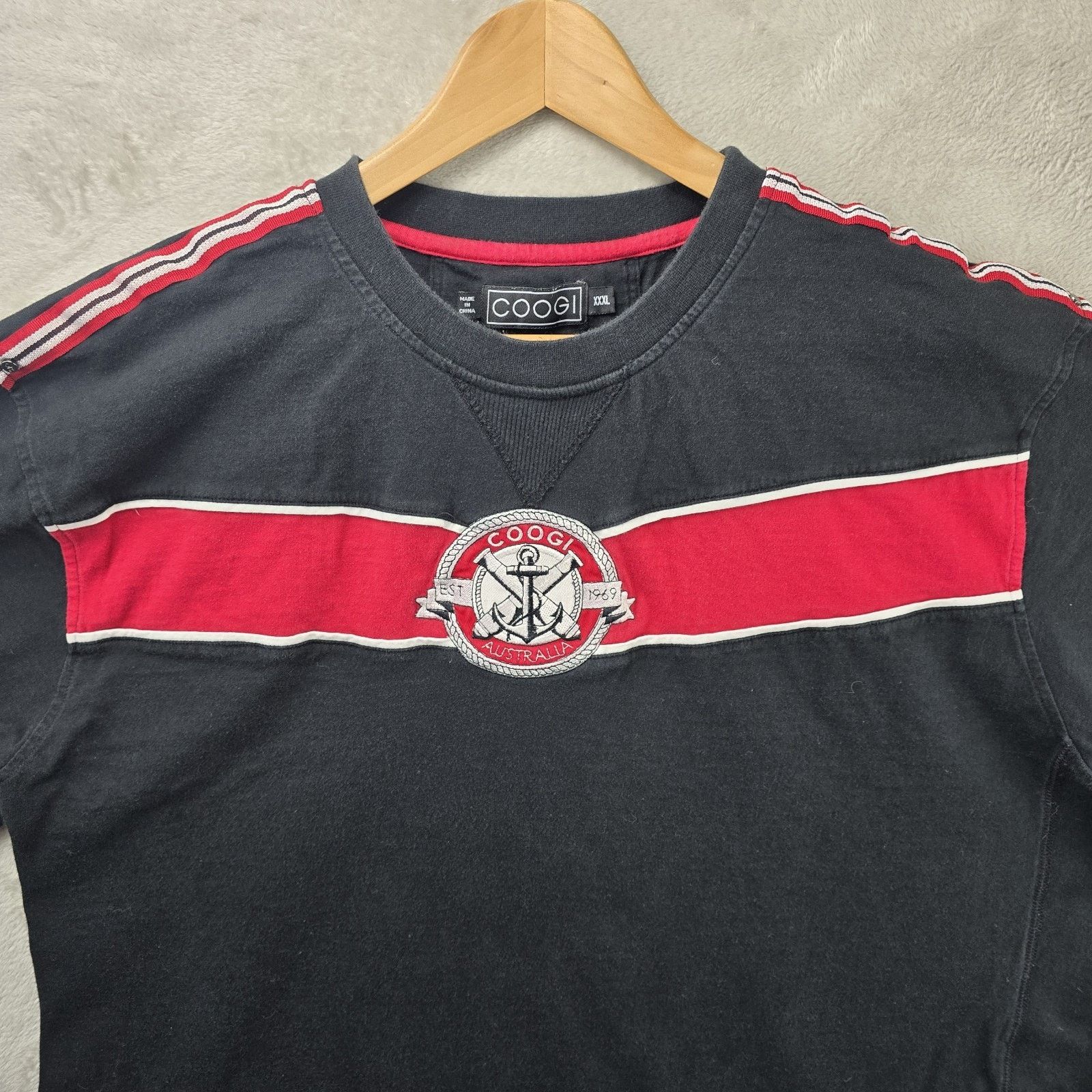 Coogi Vintage Coogi Australia Anchor T-Shirt 3XL Rap Hip Hop Y2K Size US XXL / EU 58 / 5 - 2 Thumbnail