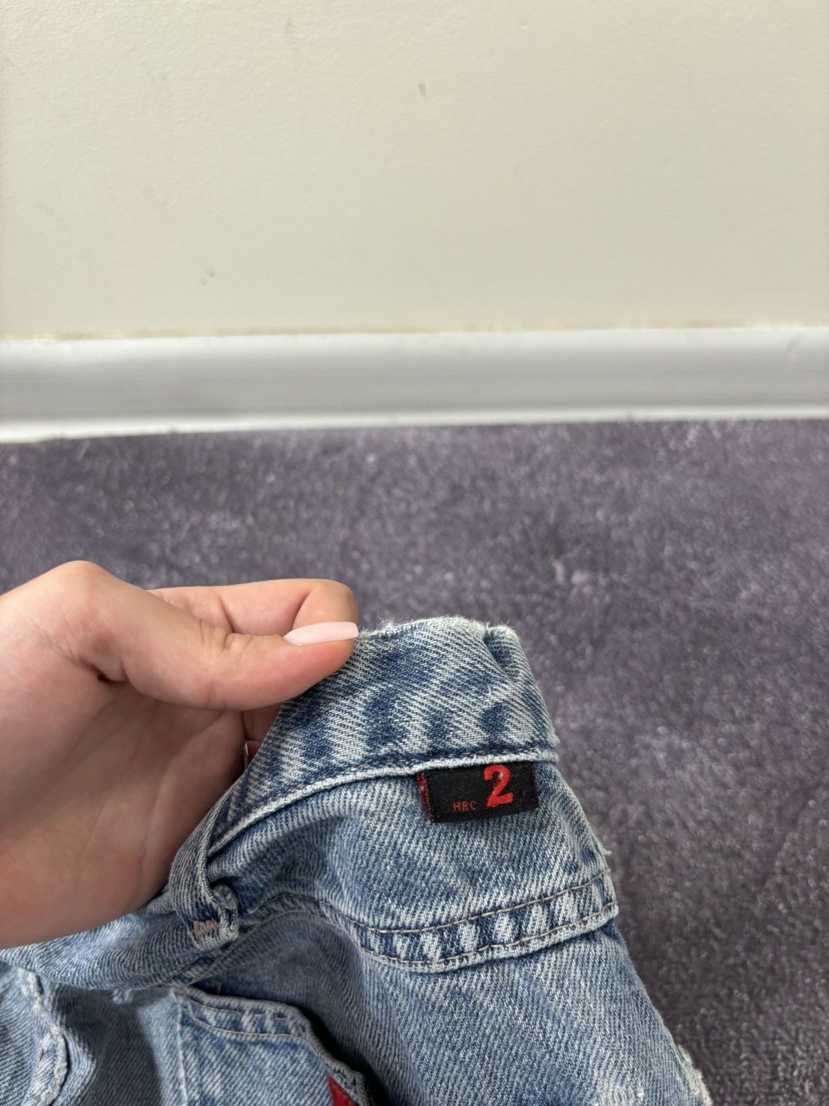 Dickies Vintage 90s Dickies Flame Resistant Faded Denim Baggy Jeans Size US 36 / EU 52 - 8 Thumbnail