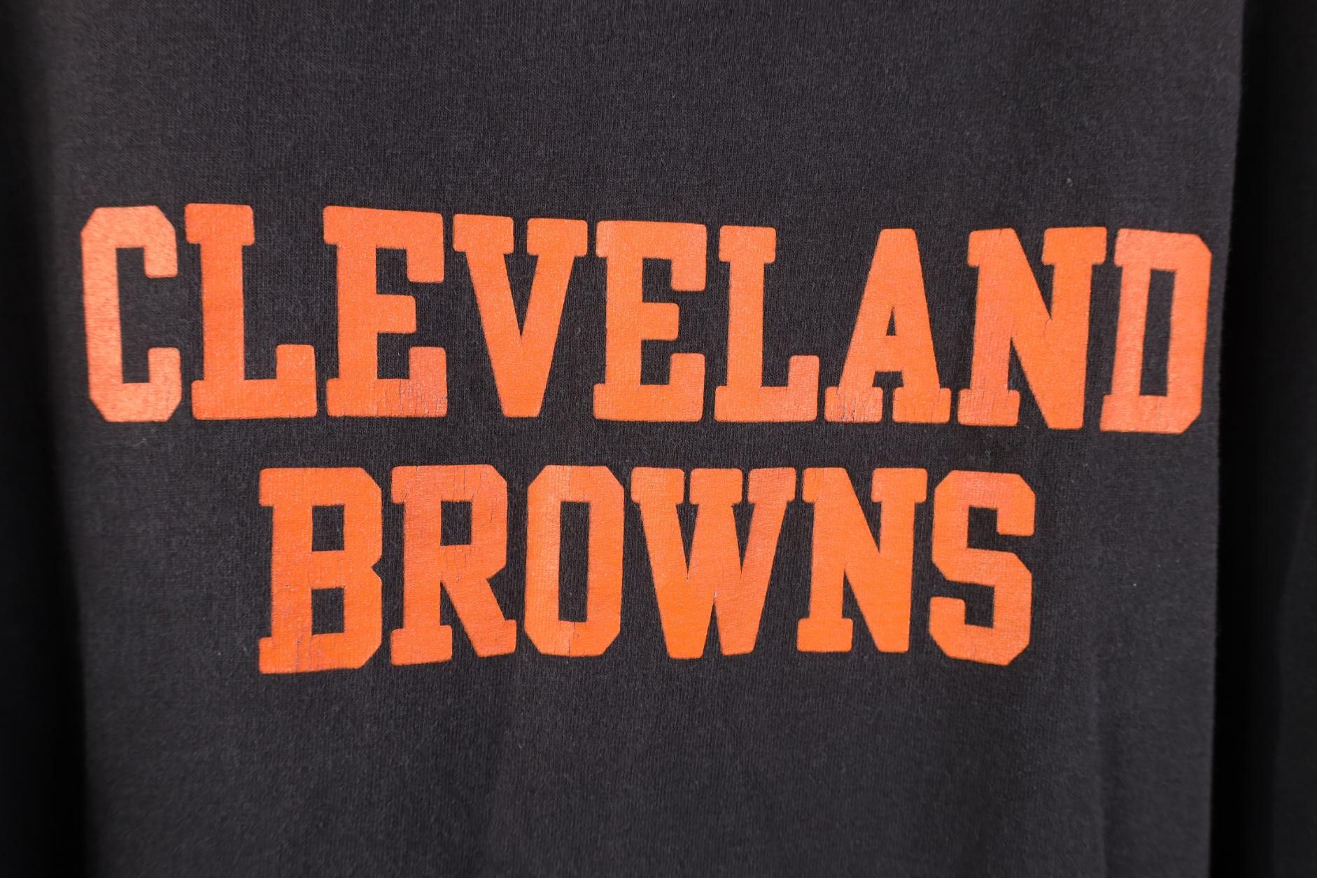 Vintage Vintage Y2K NFL Browns Football Long Sleeve T-Shirt Brown Size US L / EU 52-54 / 3 - 4 Thumbnail