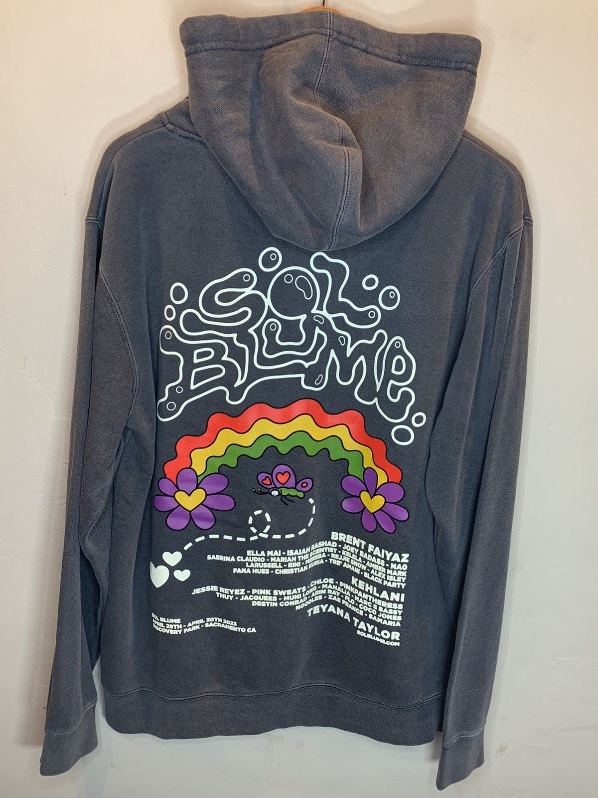 Band Tees *RARE* New Sol Blume Unreleased Concert Hoodie Brent Faiyaz Size US M / EU 48-50 / 2 - 1 Thumbnail