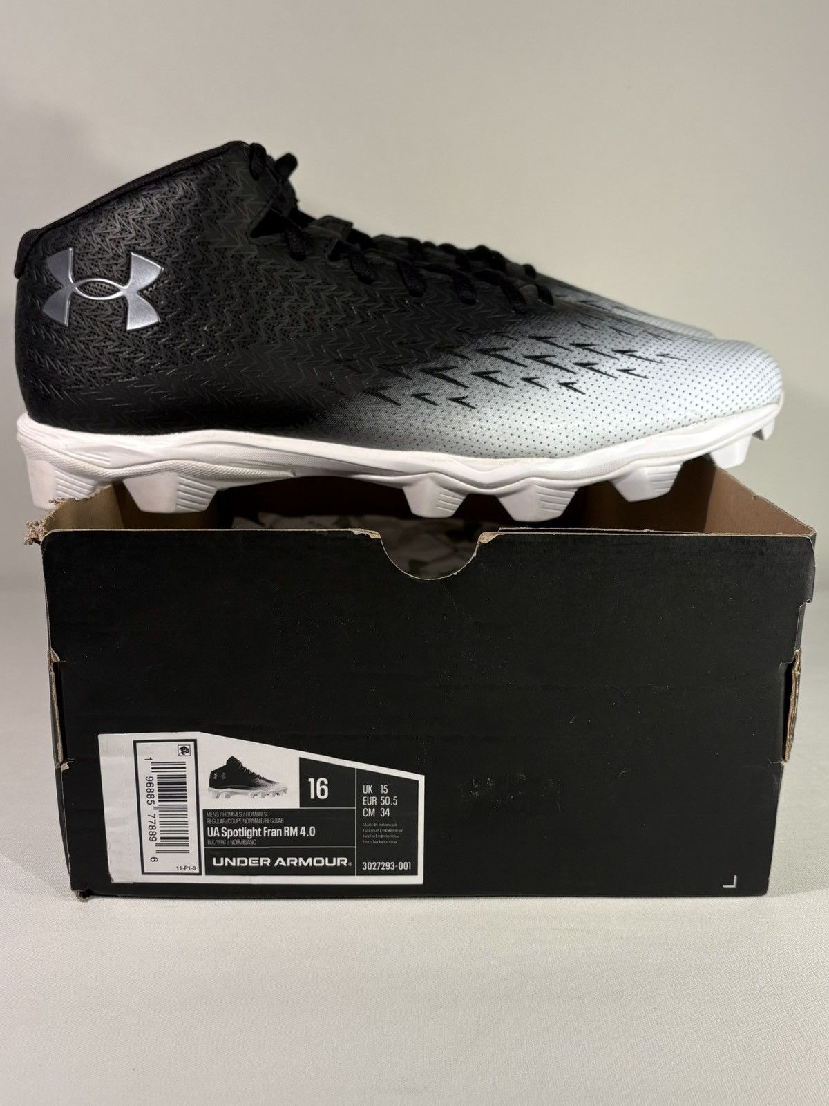 Under Armour Under Armour Spotlight Franchise 4 RM Black Silver Men US 16 Size US 15 / EU 48 - 1 Thumbnail